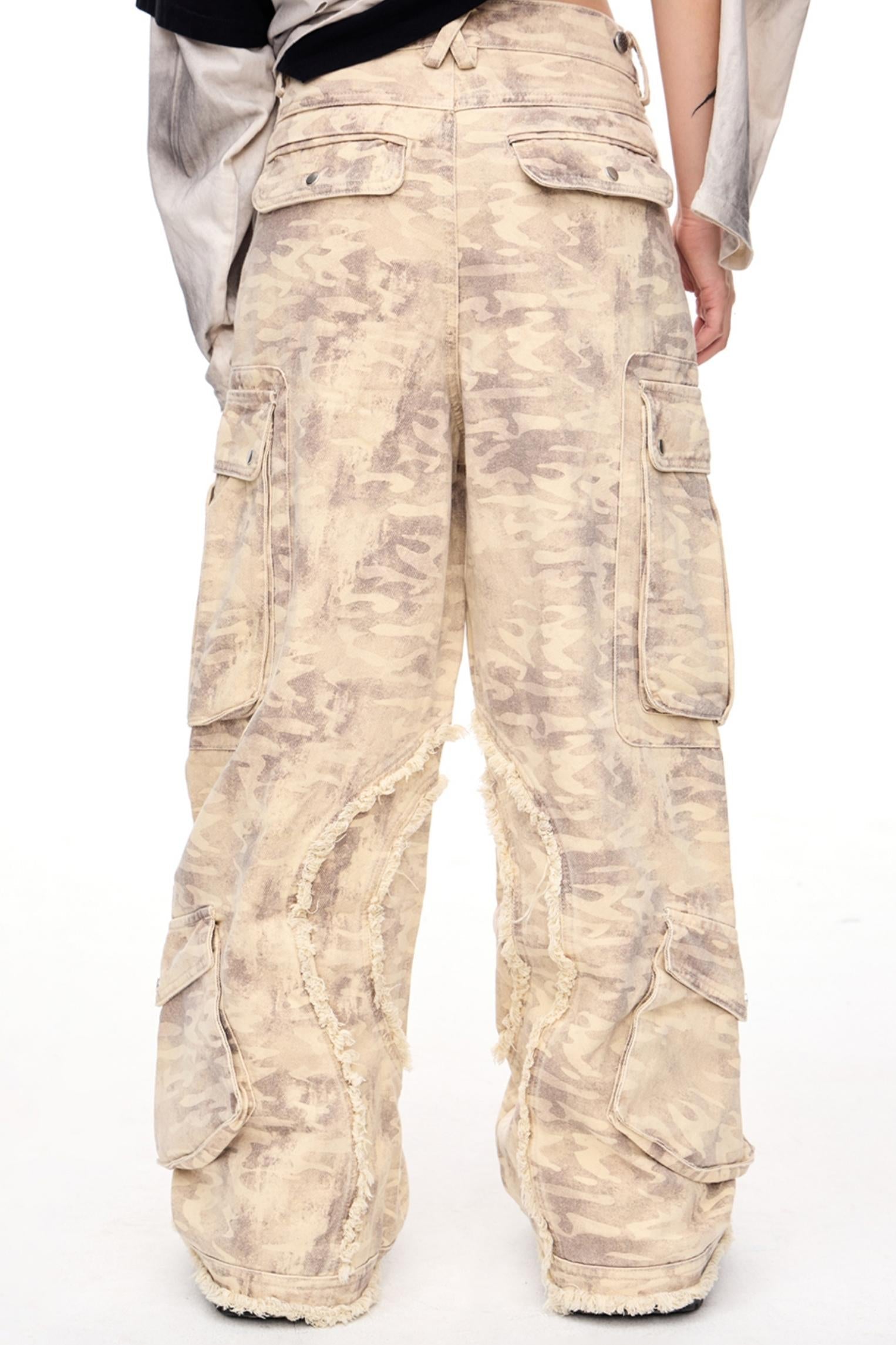 Men's Retro Straight-Leg Cargo Pants
