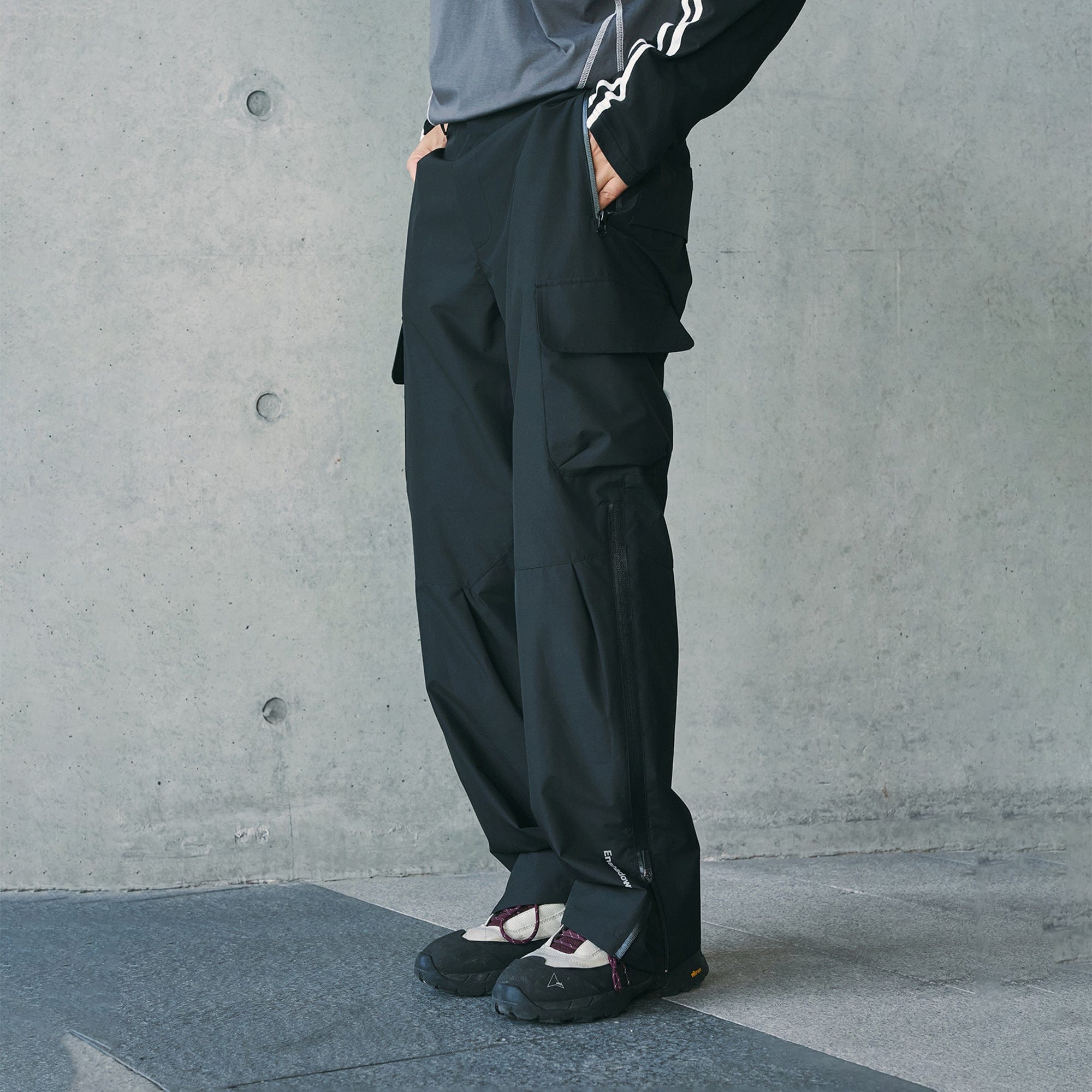 Utility Pleated Spliced Cargo Pants