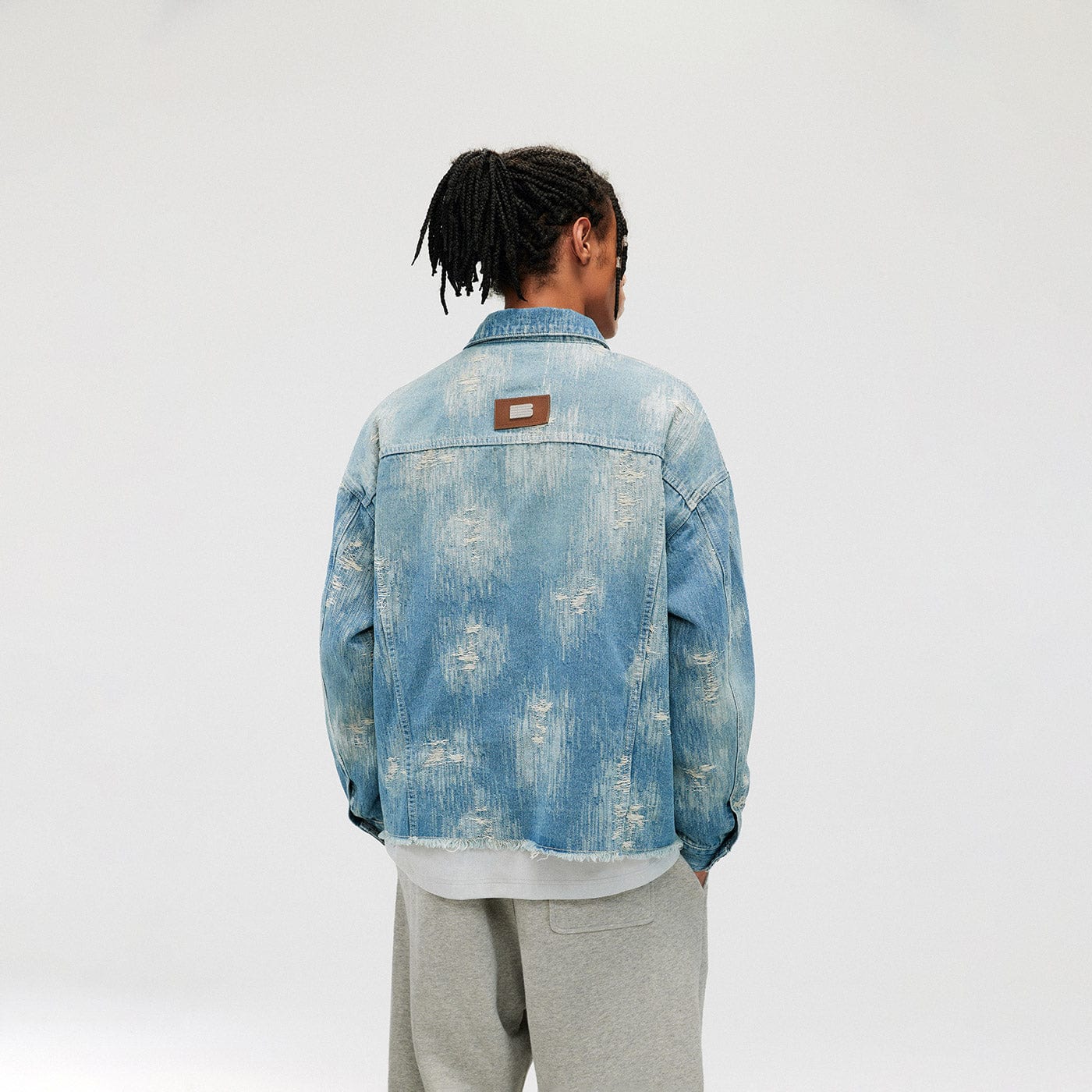 Raw-Edge Denim Jacket