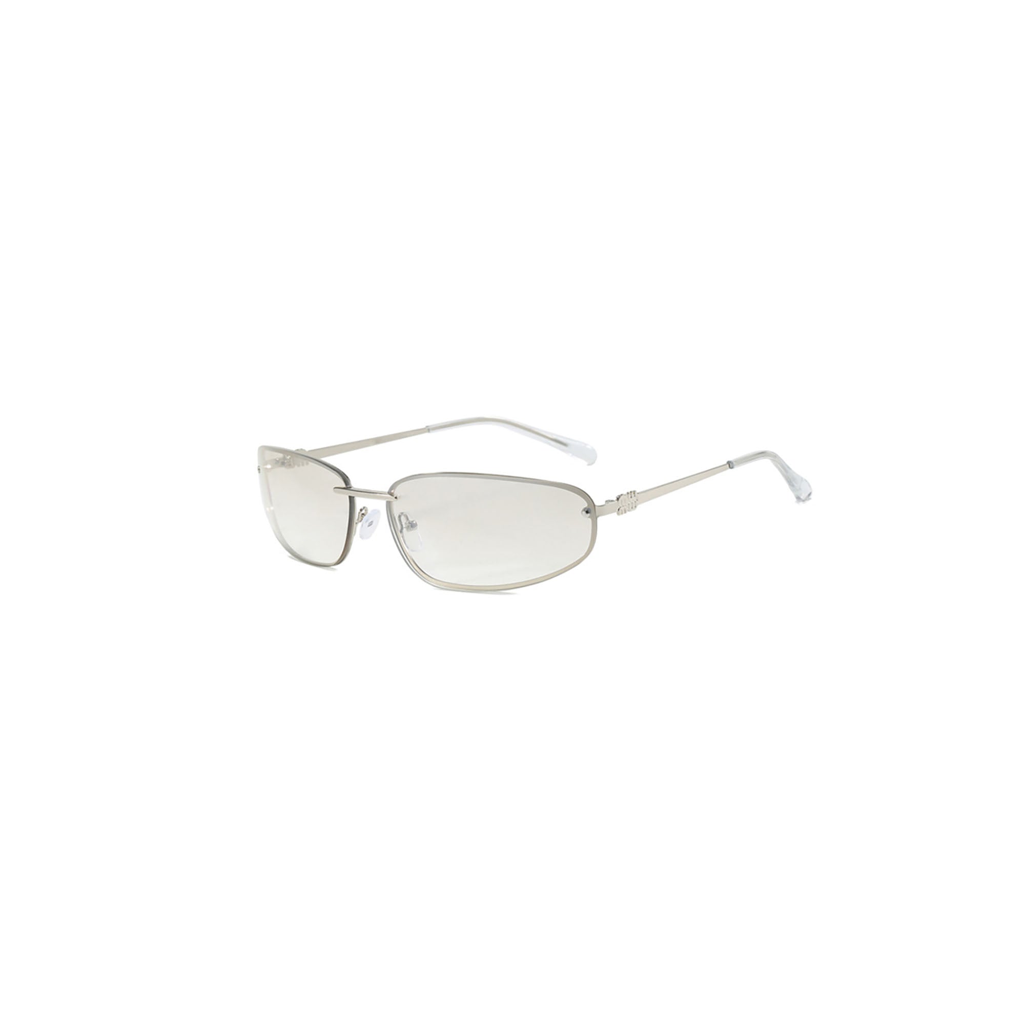 Silver Streamline Narrow-Lens Sunglasses - view 1