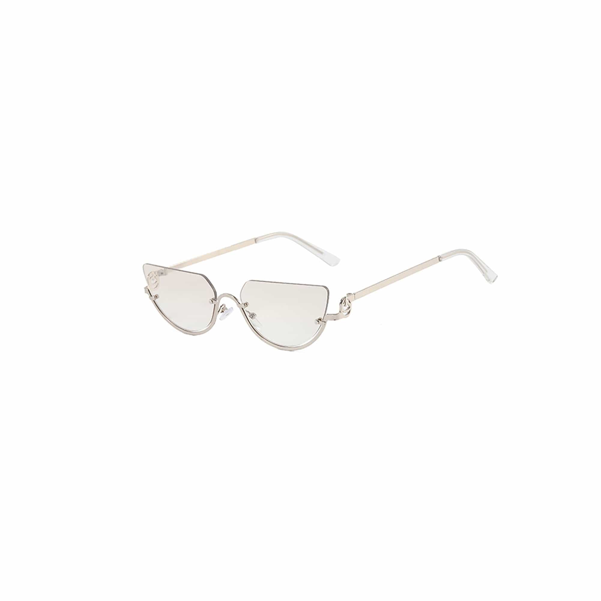 Arched-Bridge Floating Oval Fashion Glasses - view 3