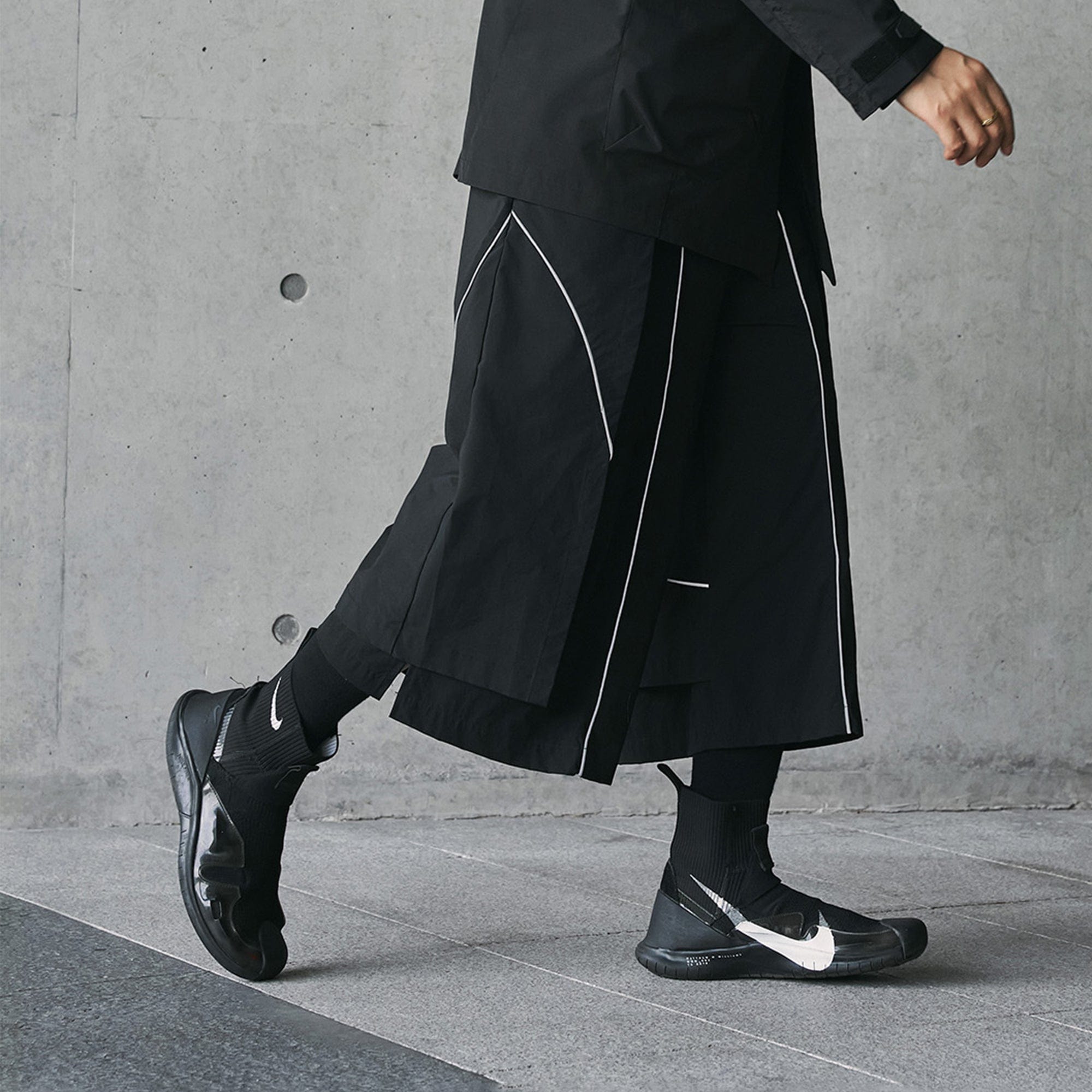 Wide Layered Track Pants