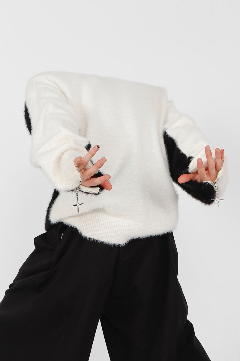 Mohair Sweater with Logo - chiclara