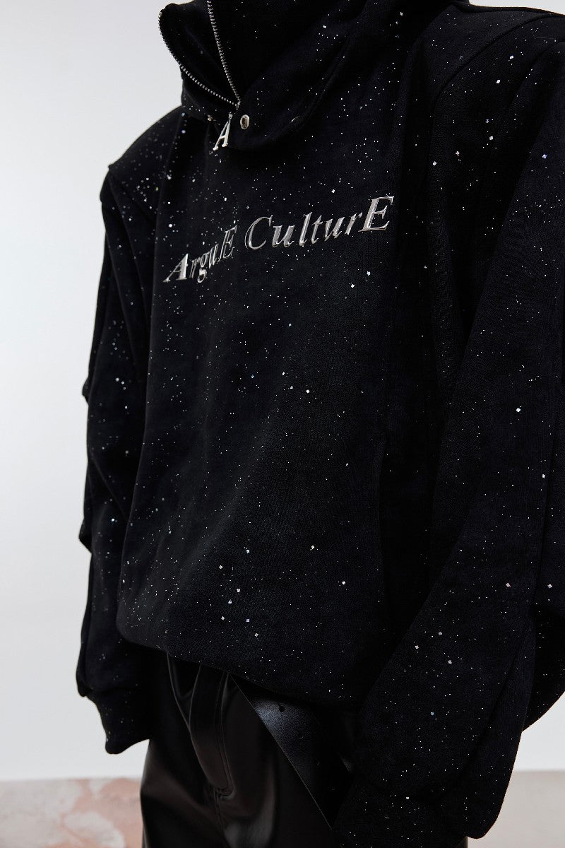 Hoodie with Glitter Logo - chiclara