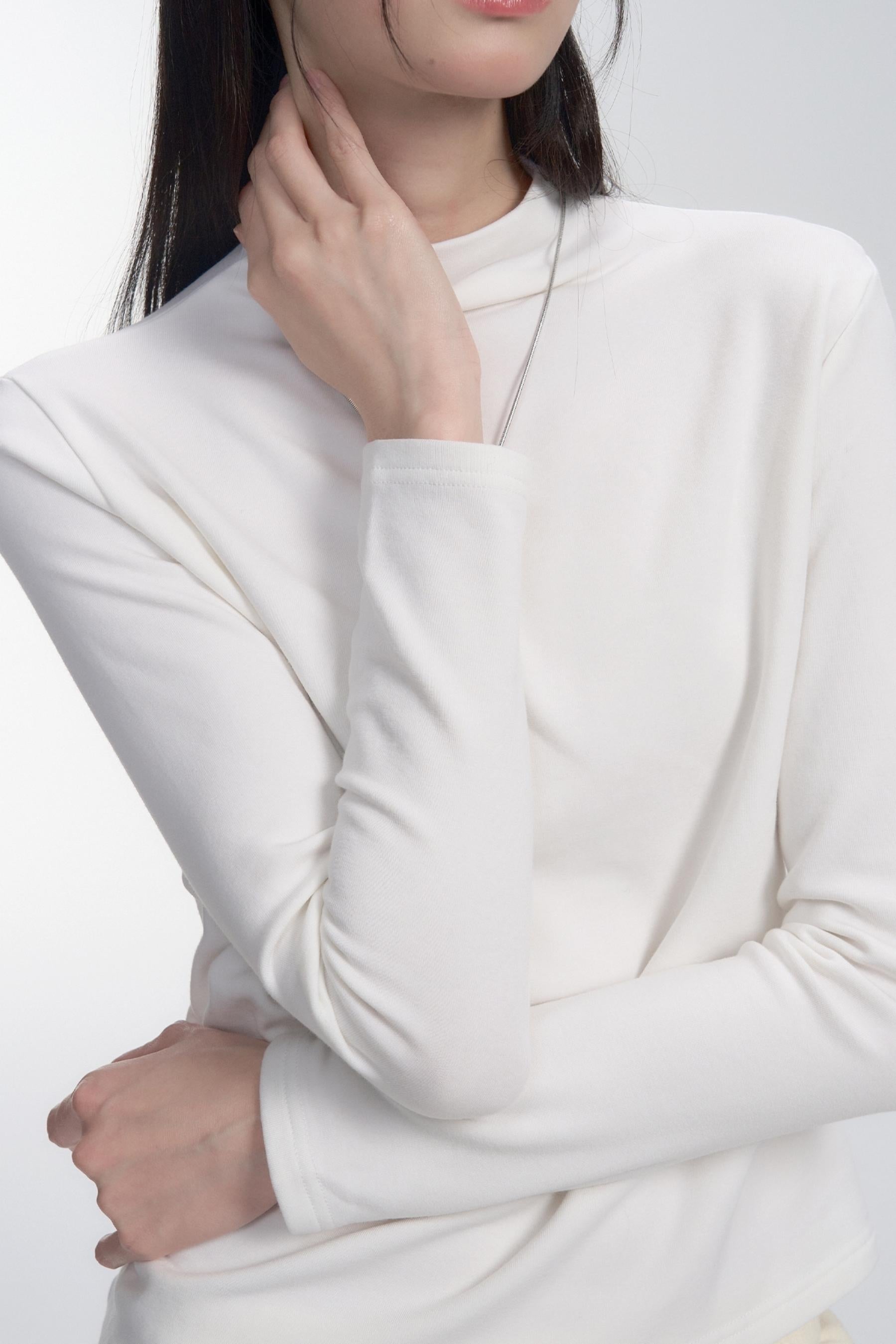 Mock Neck Long Sleeve Top