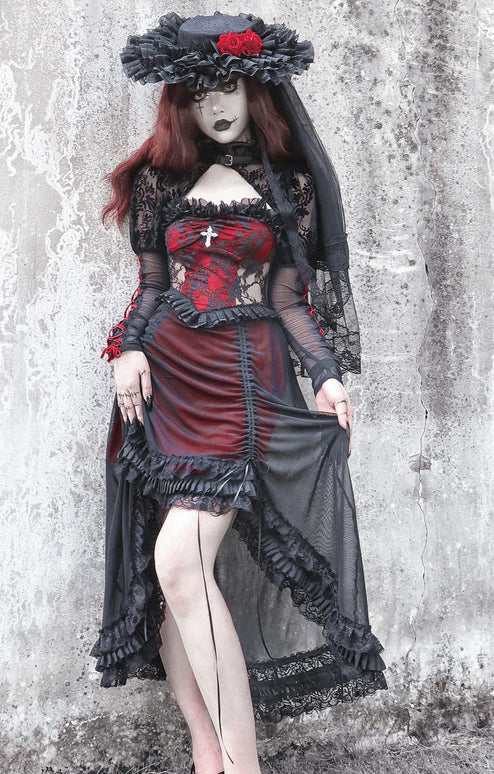 Black Lace Victorian Bolero Shrug