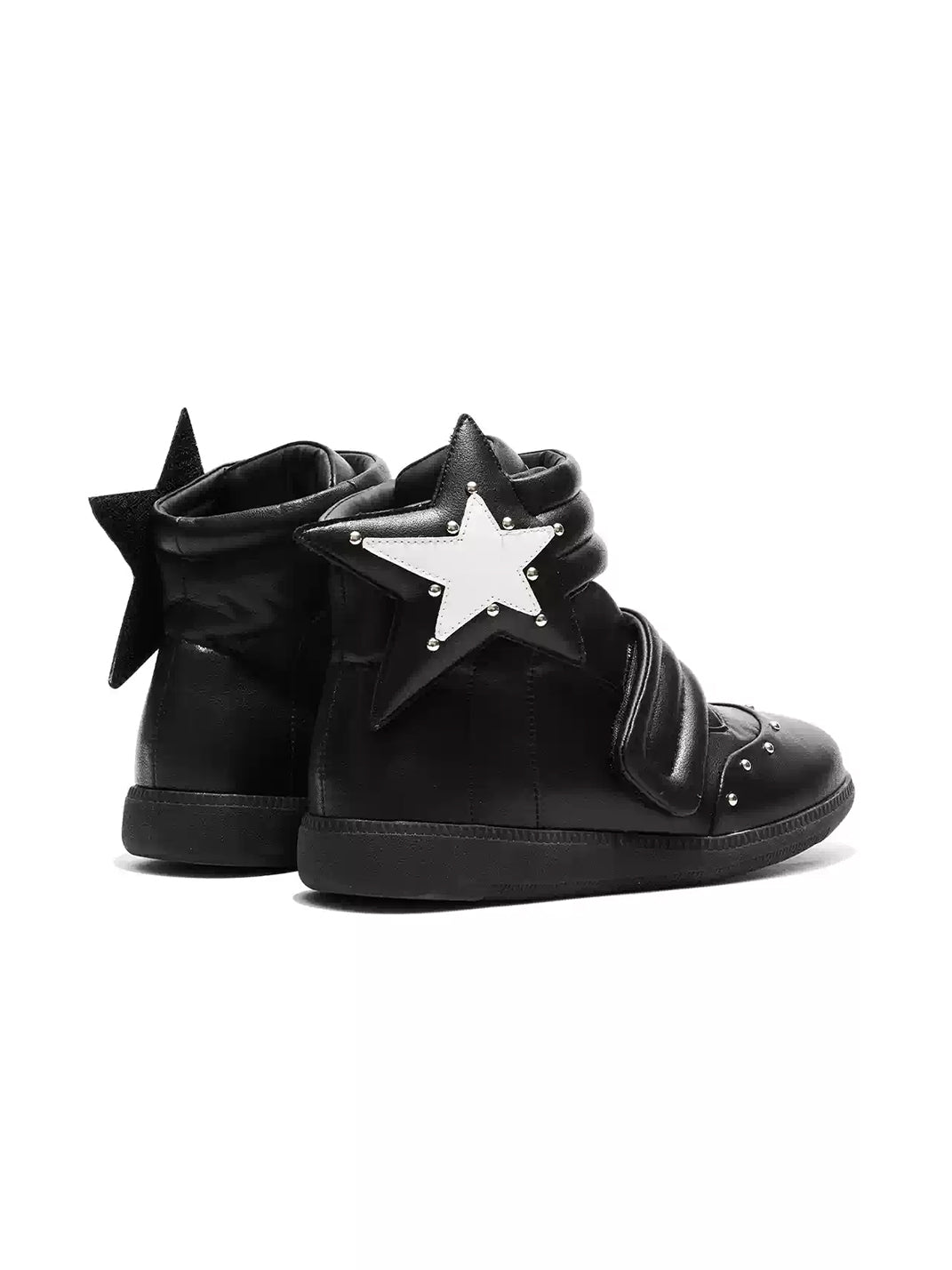 Oversized Star Multi-Strap High-Top Sneakers - view 4