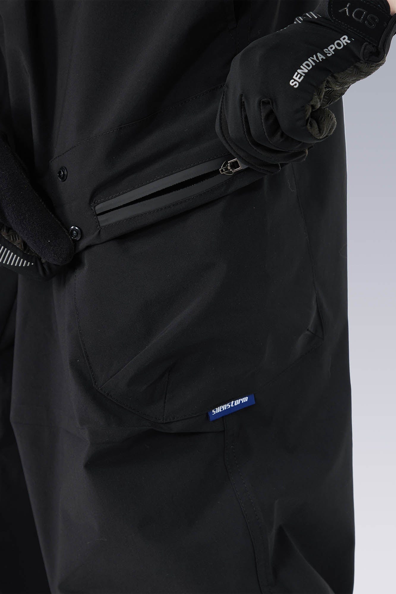 Layered Drawstring Technical Pants