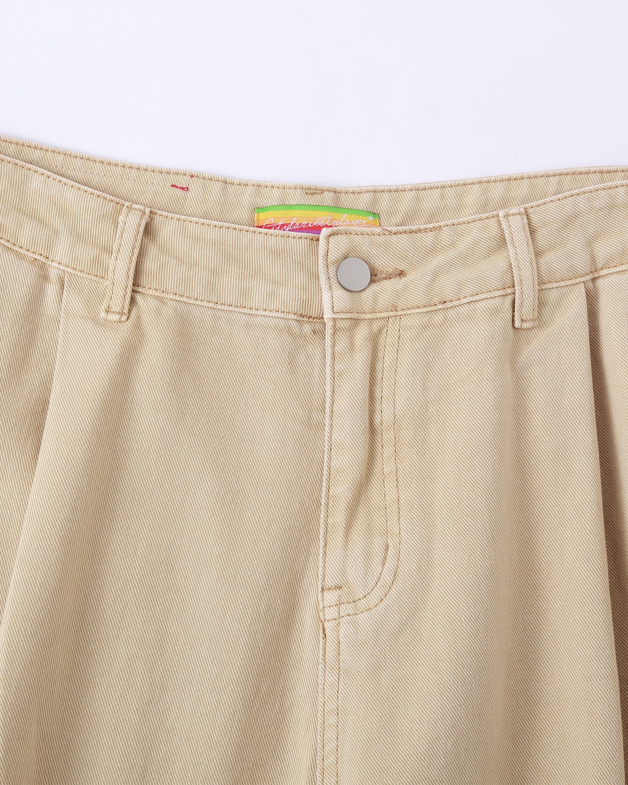 Classic Rivet Wide Leg Knee-Length Shorts