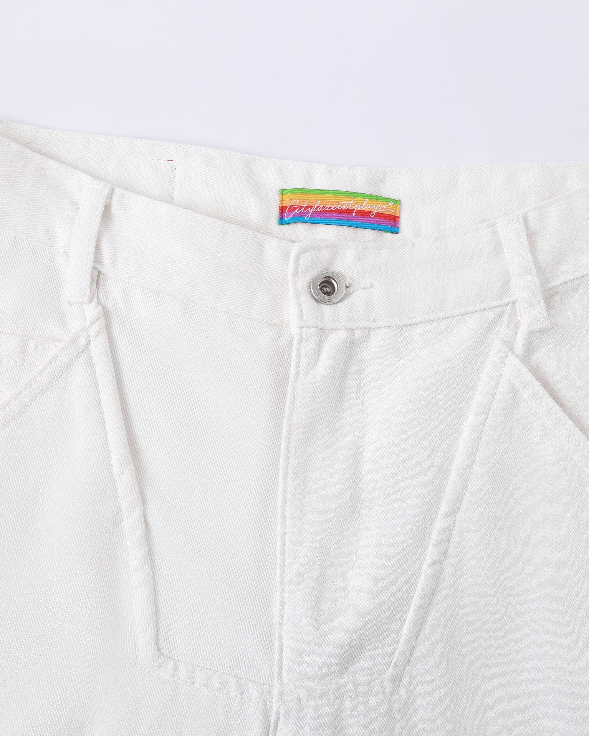 Deconstructed Pleated Button Utility Cargo Pants