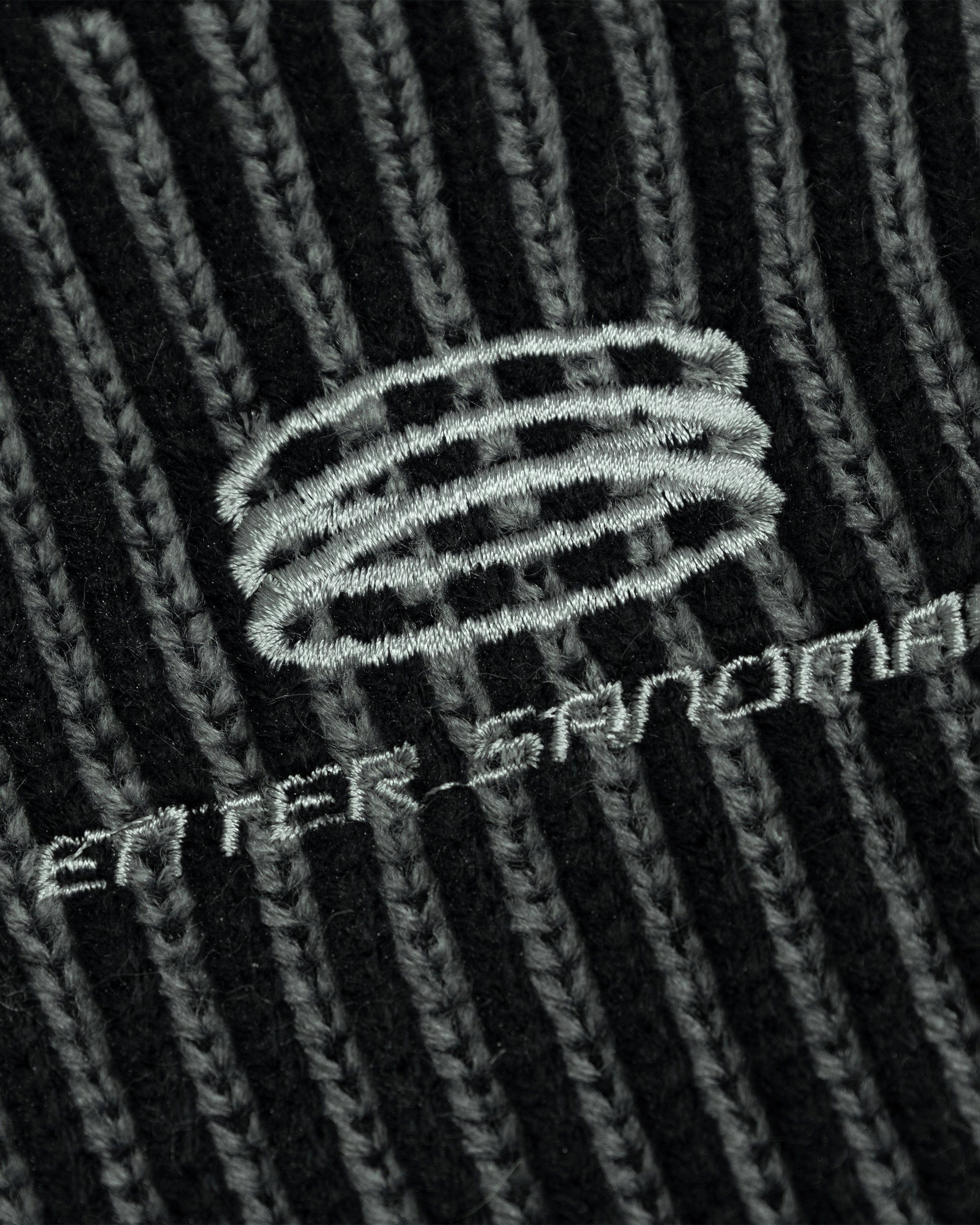 Distressed Ribbed Logo Sweater