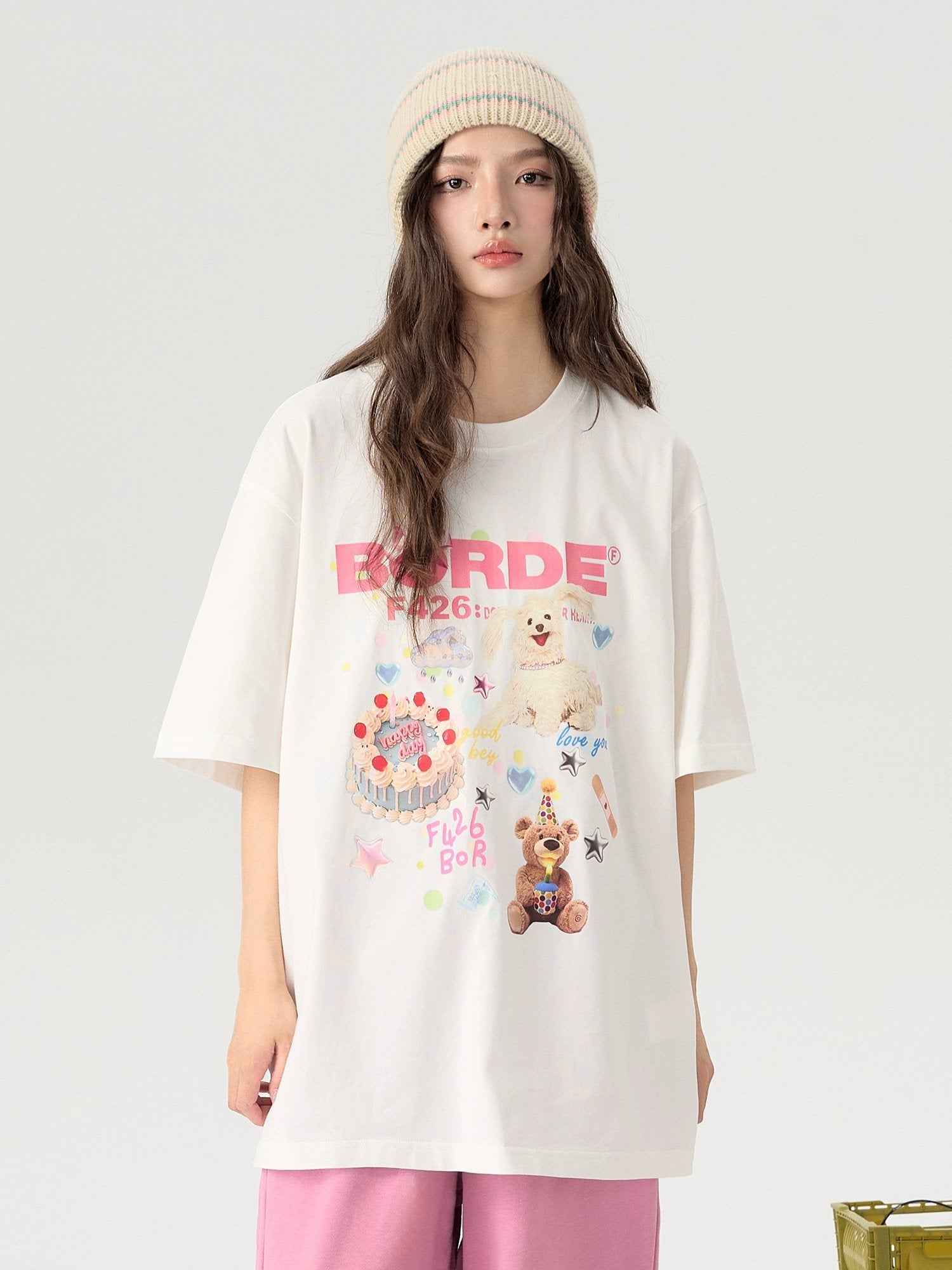 Assorted Cake Pattern T-Shirt - chiclara