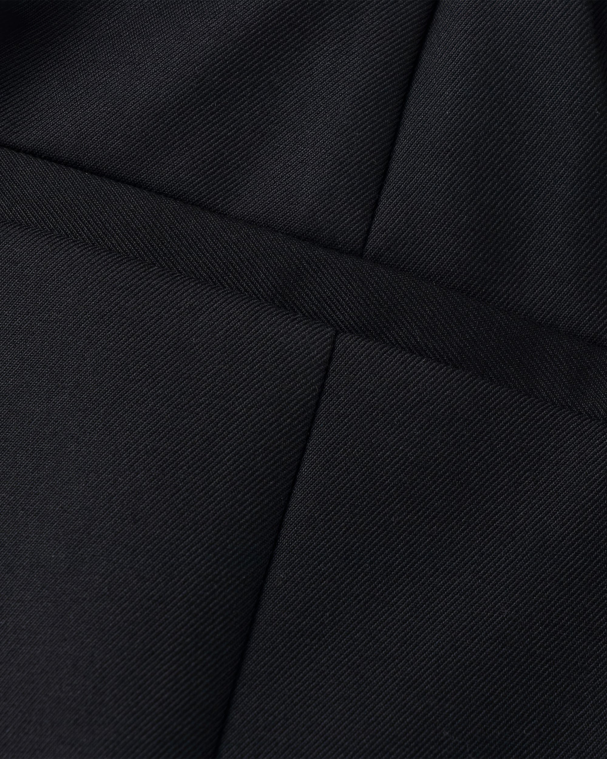 Curved Black Ultra Wide-Leg Trousers