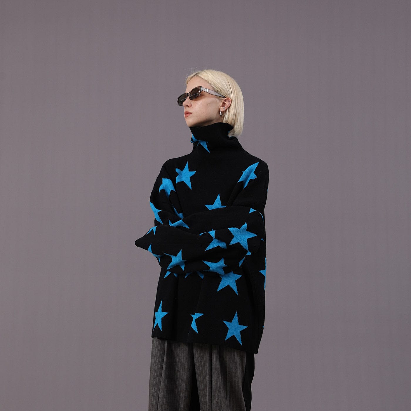 Star Turtleneck Sweater