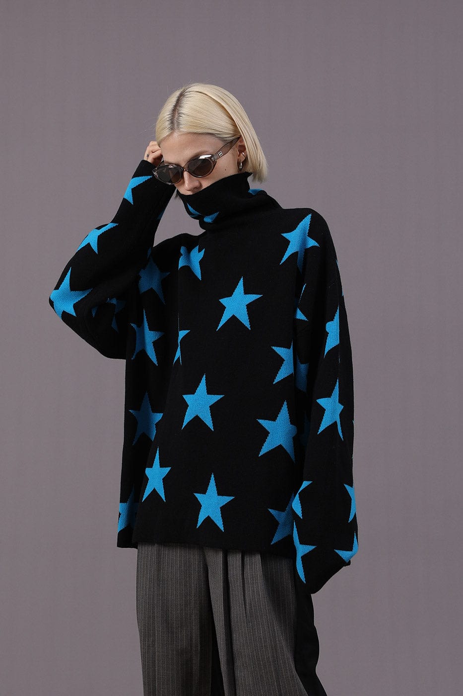 Star Turtleneck Sweater