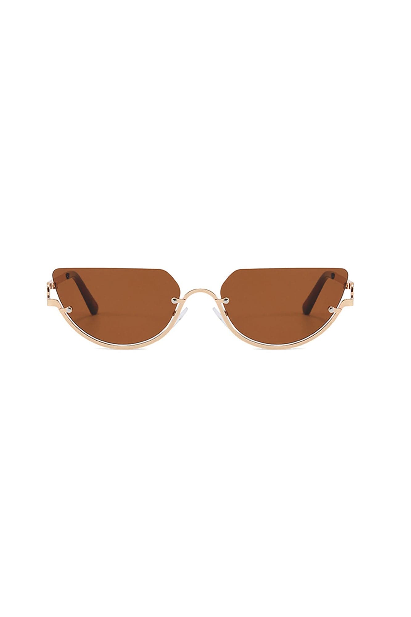 Arched-Bridge Floating Oval Fashion Glasses - view 10