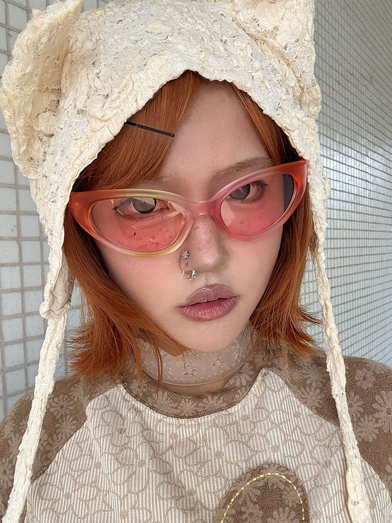 Layered Prism Cat-Eye Sunglasses - view 9