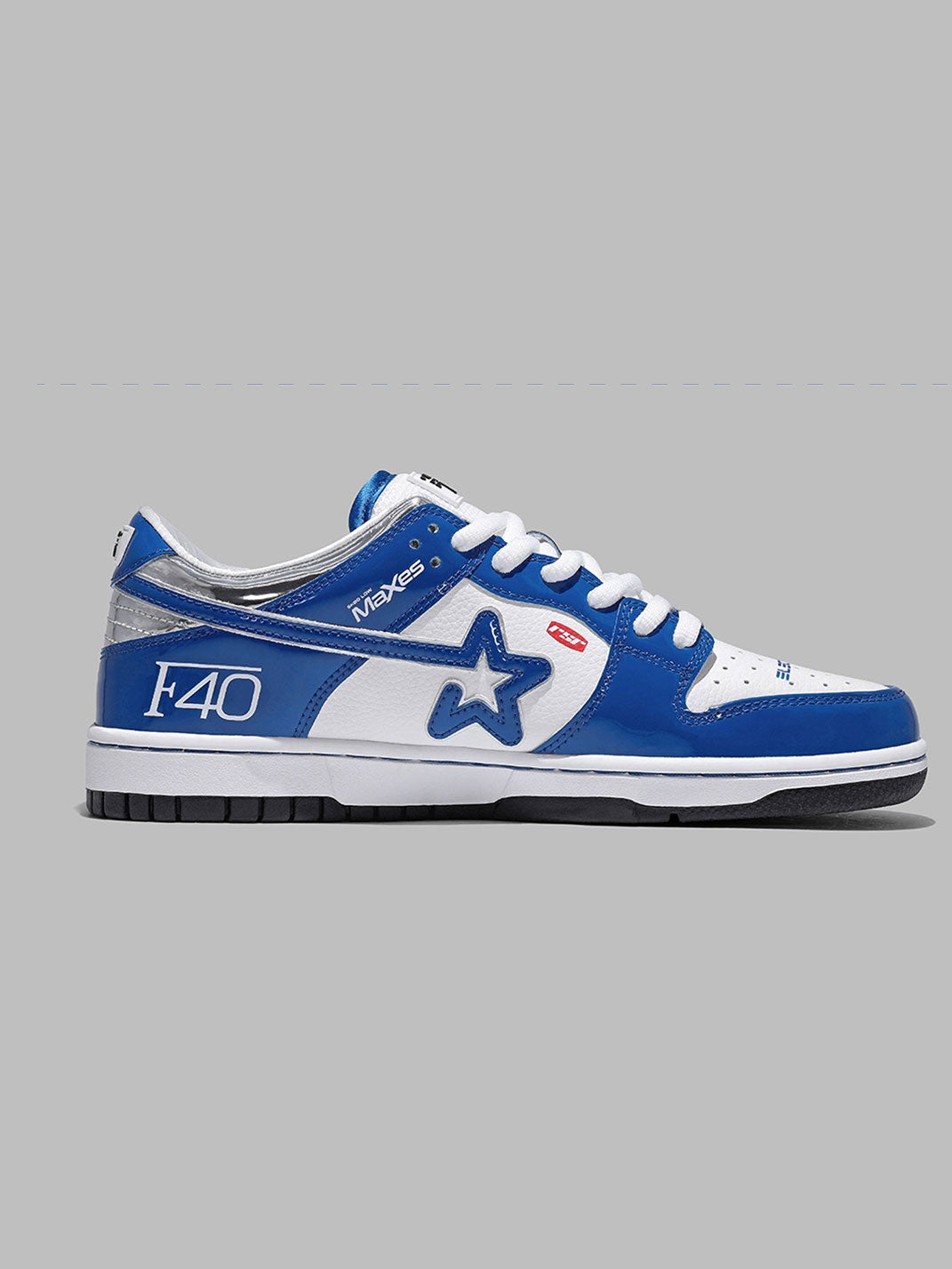 Electric Blue Retro Sneakers