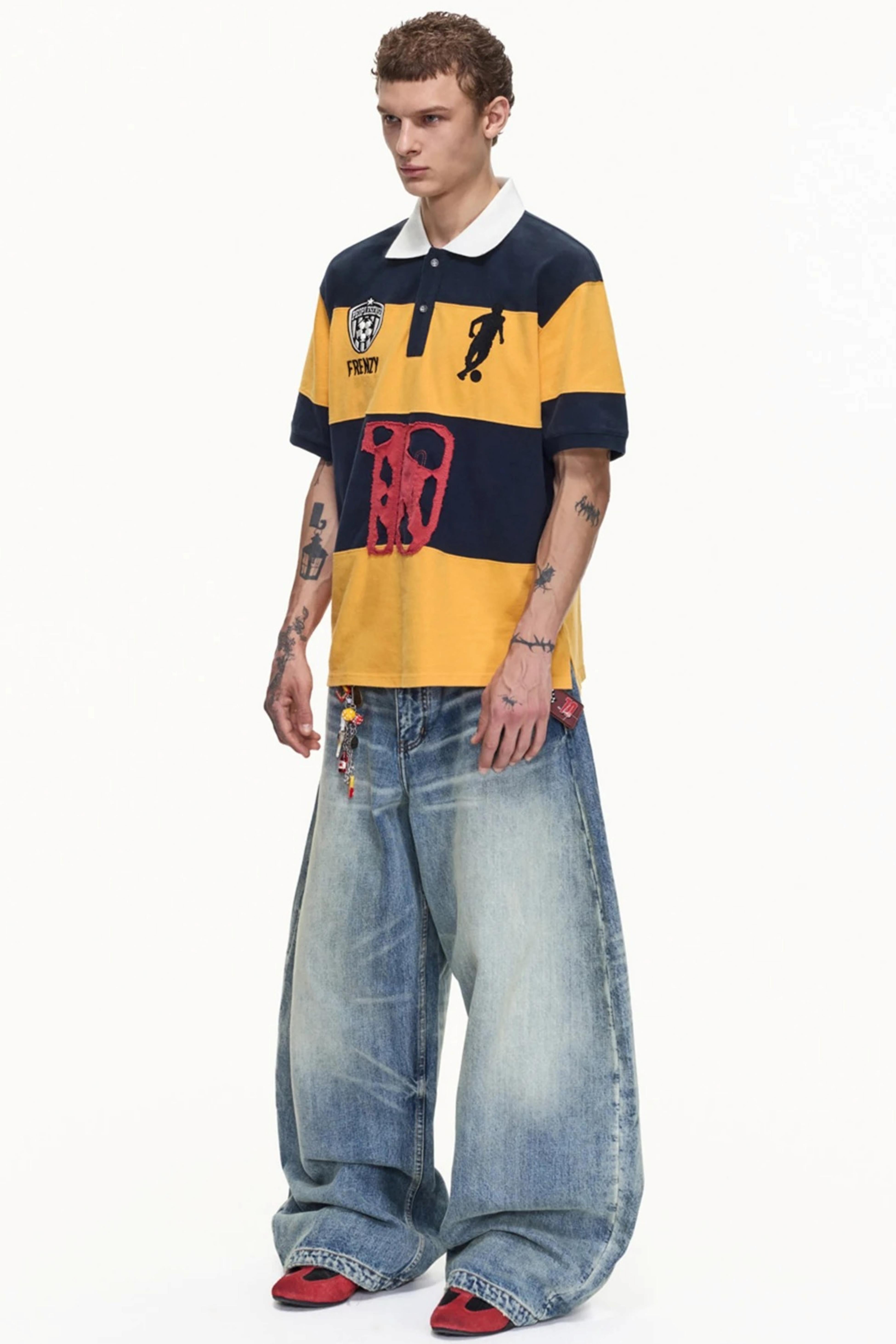 Men's Striped Polo Shirt