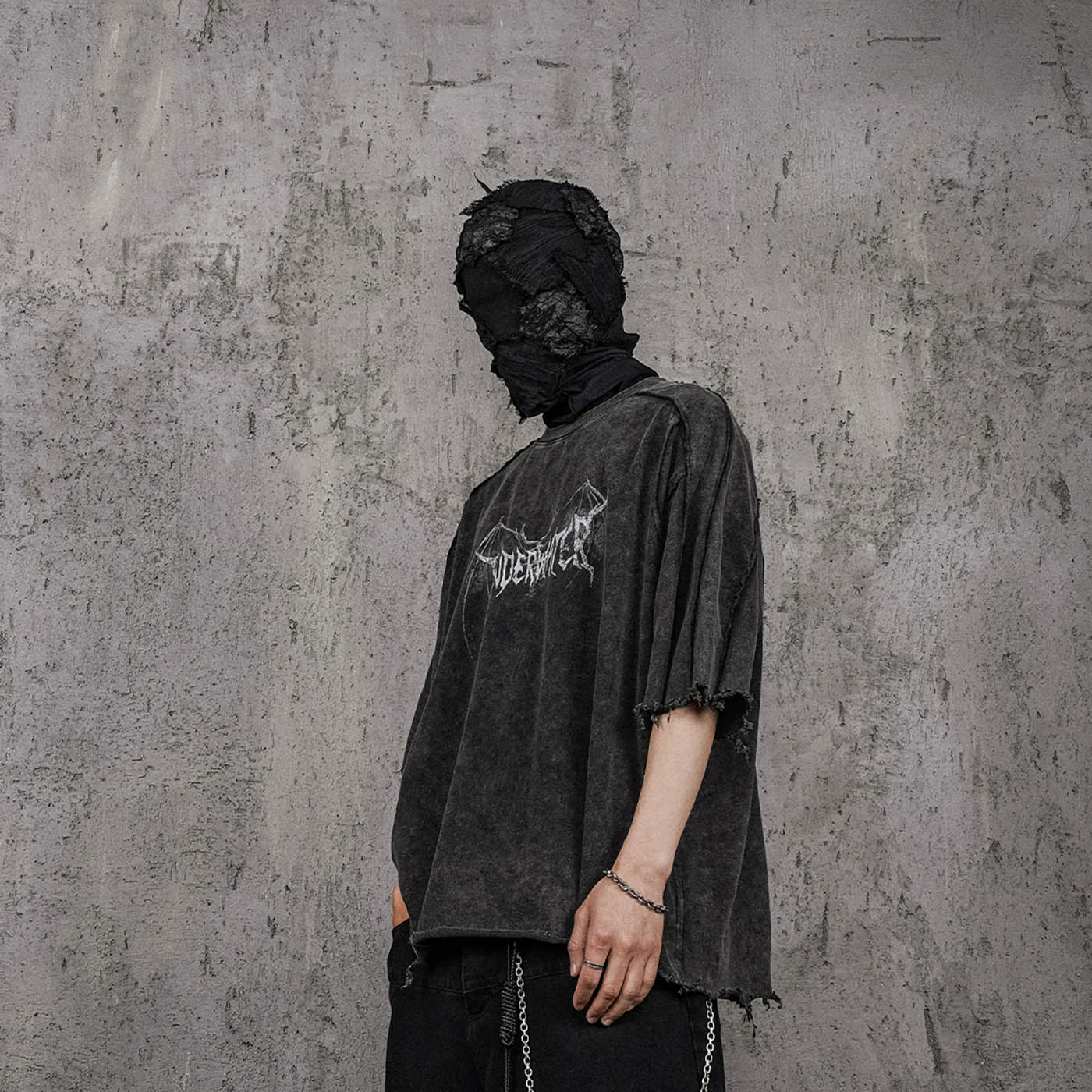 Raw Edge Gothic Washed T-Shirt