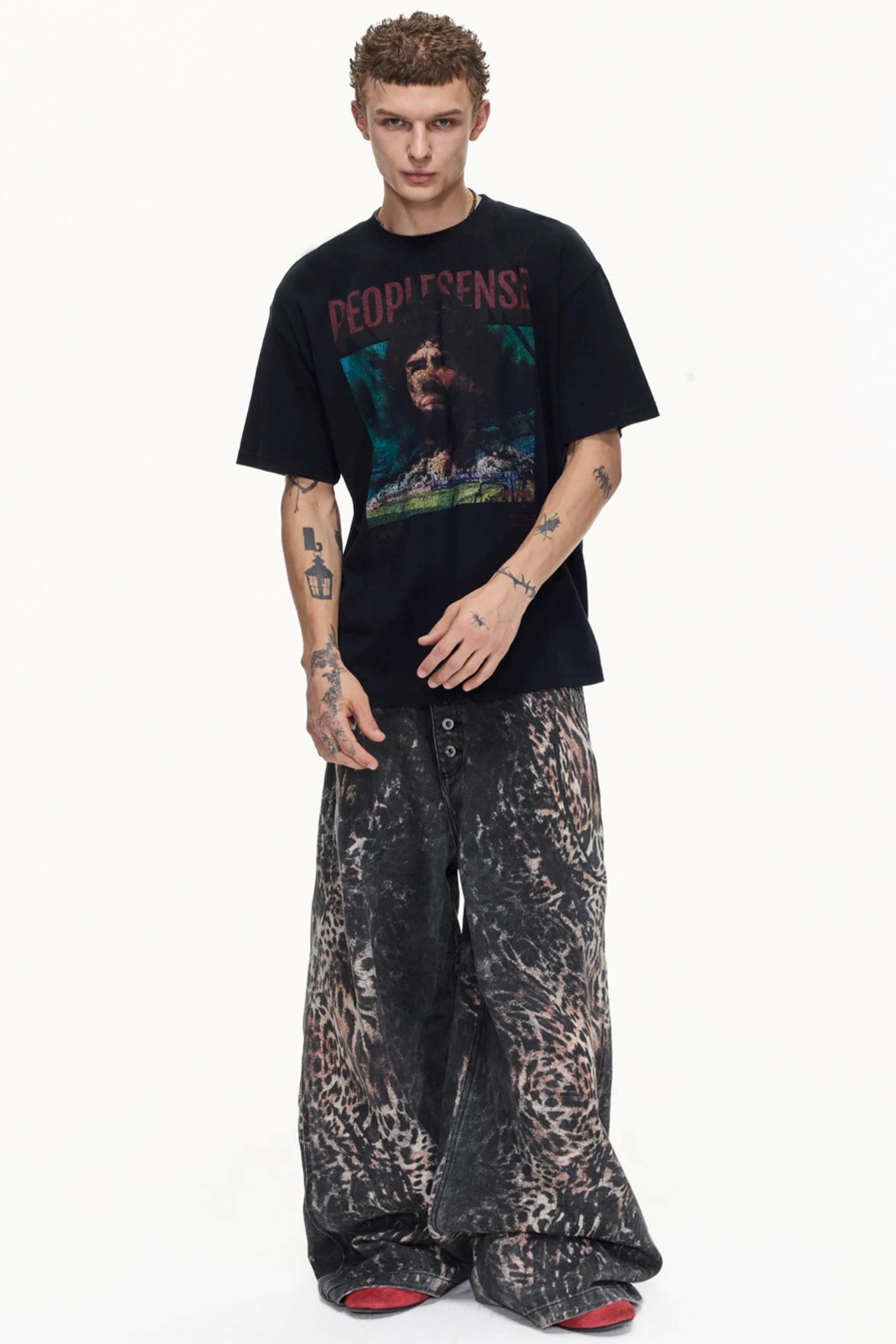 Men's Retro Distressed Cotton Tee