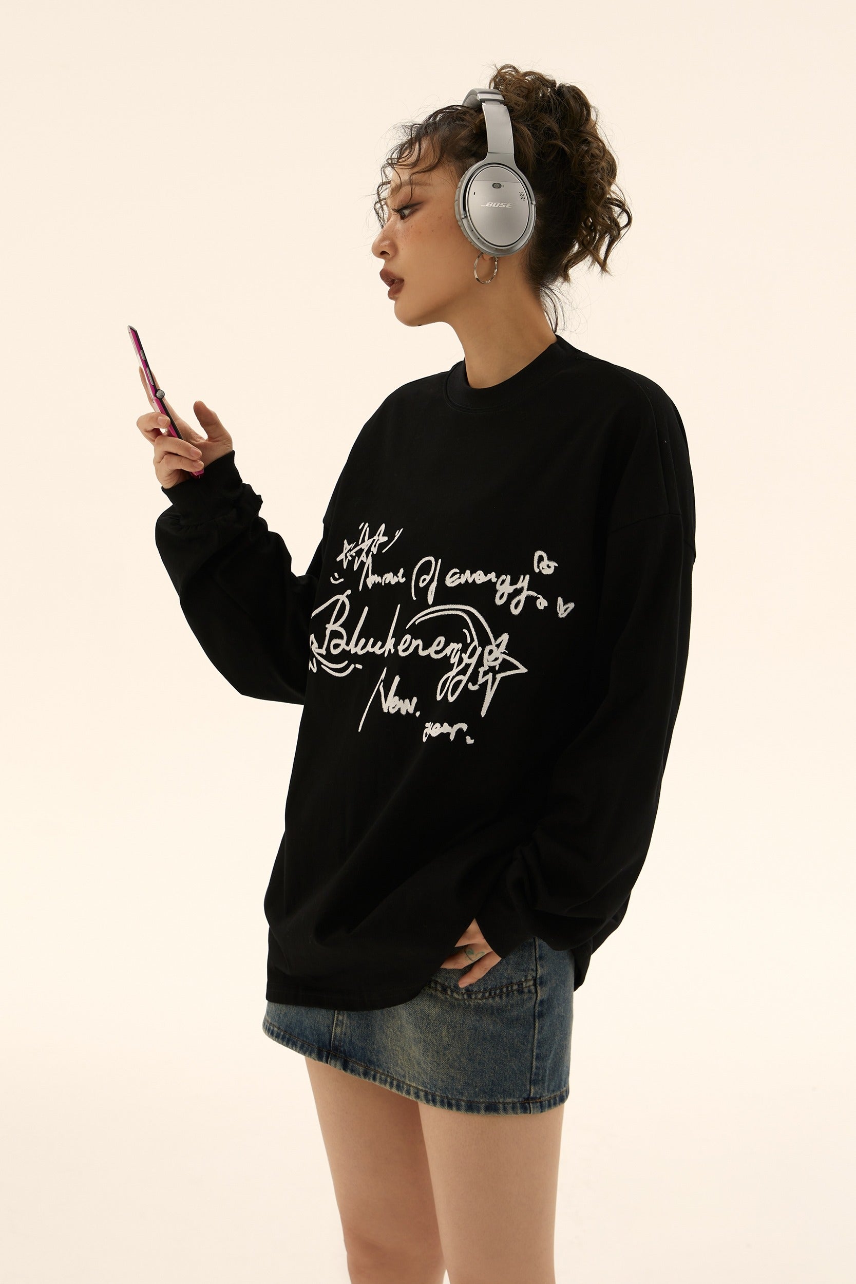 Scribble Script Sweater