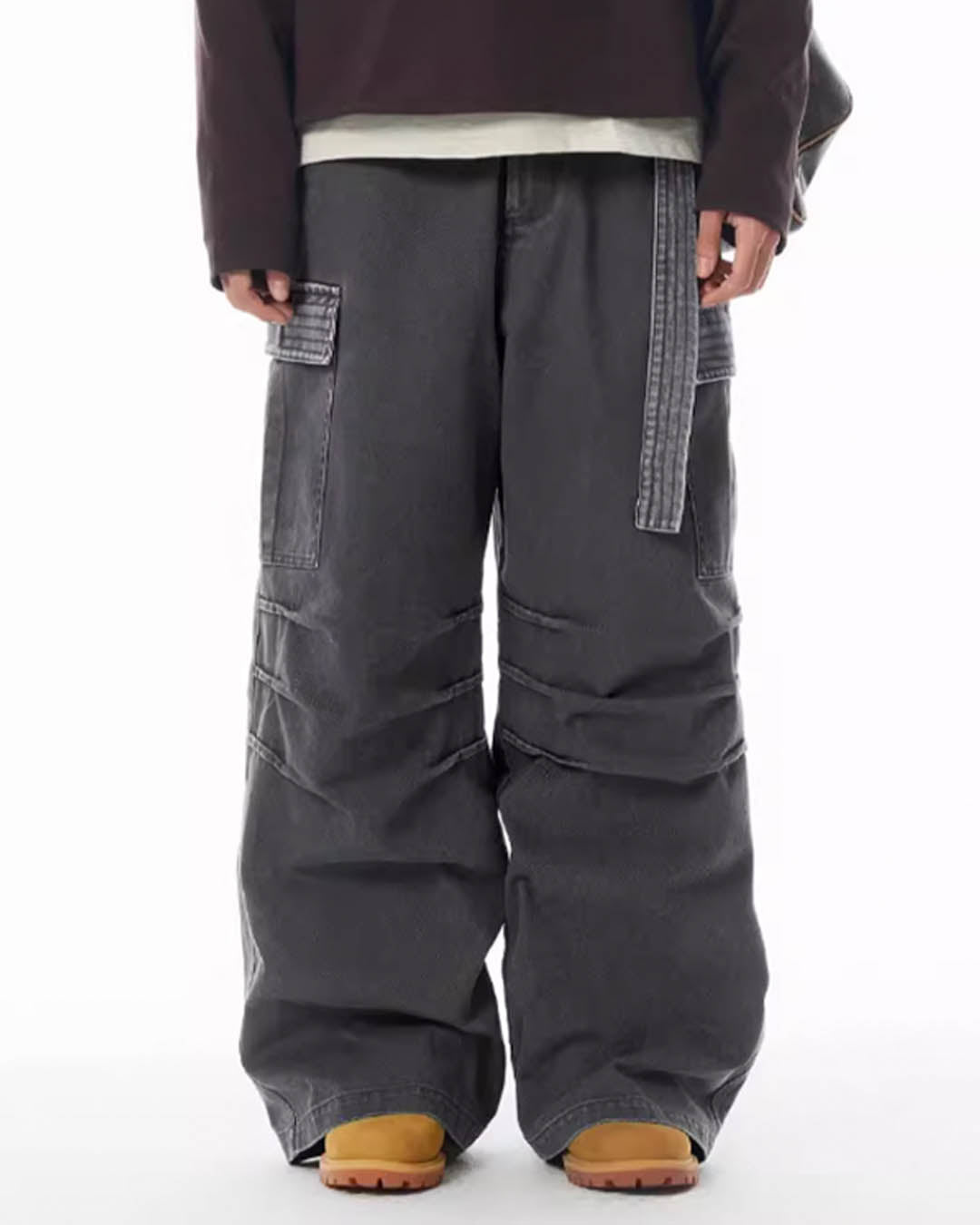 Contrast Pocket Cargo Combat Pants