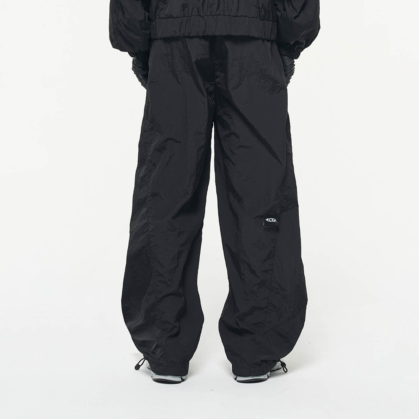 Pantalon de piste en nylon noir