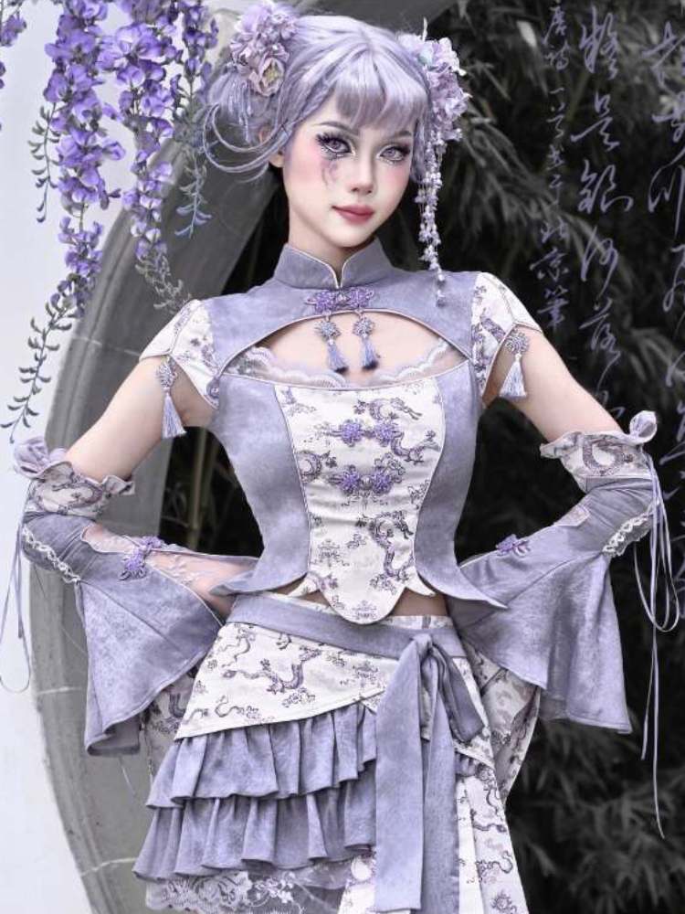 Bell-Shaped Lace Decorative Sleeves