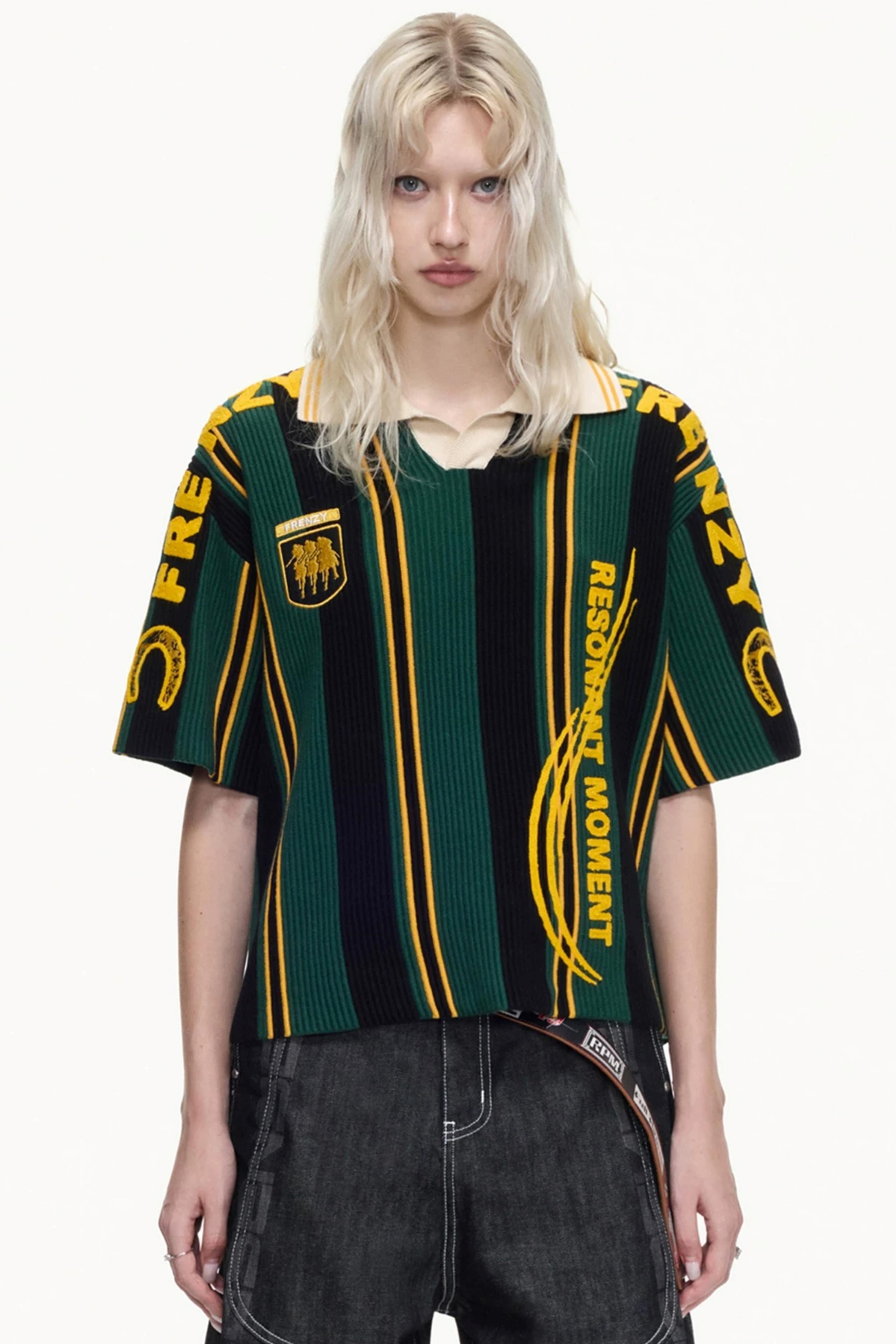 Men's Retro Knitted Polo Shirt