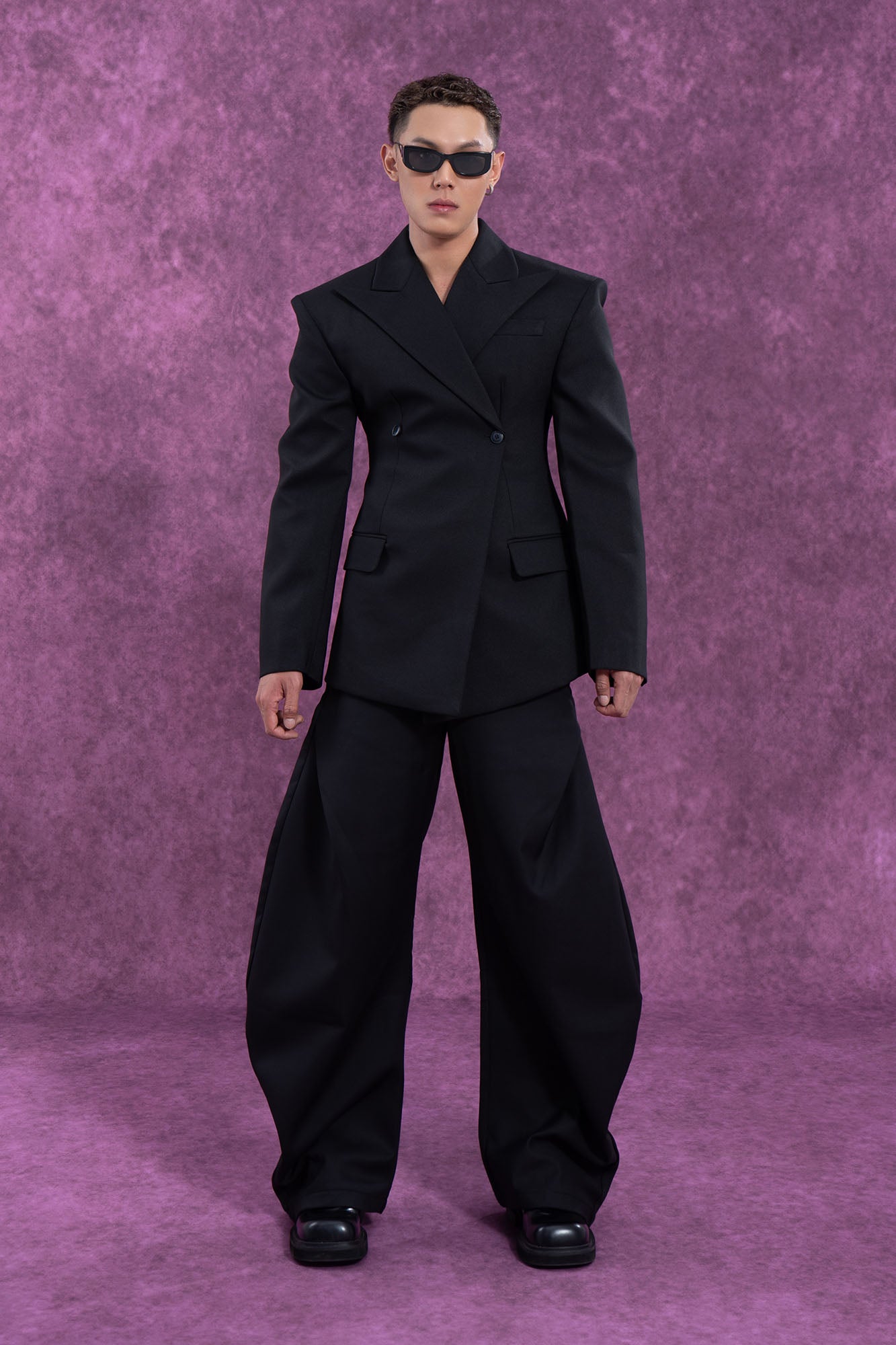 CLP Cinched Waist Sculpted Blazer