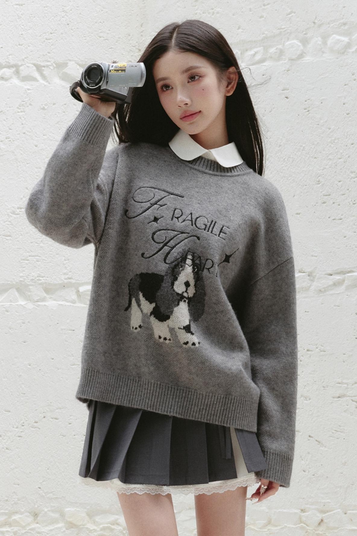 Fragile Heart Puppy Sweater