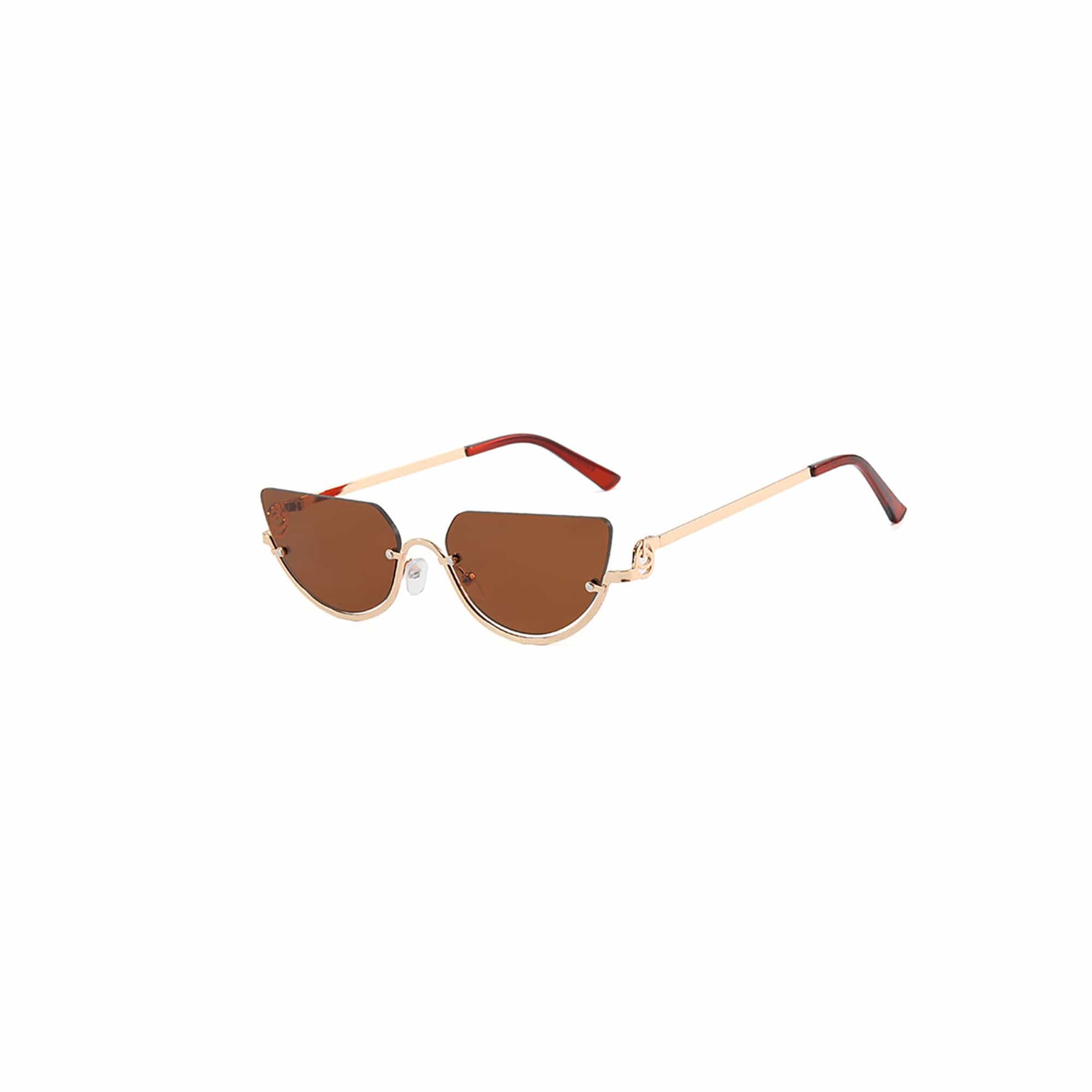 Arched-Bridge Floating Oval Fashion Glasses - view 4