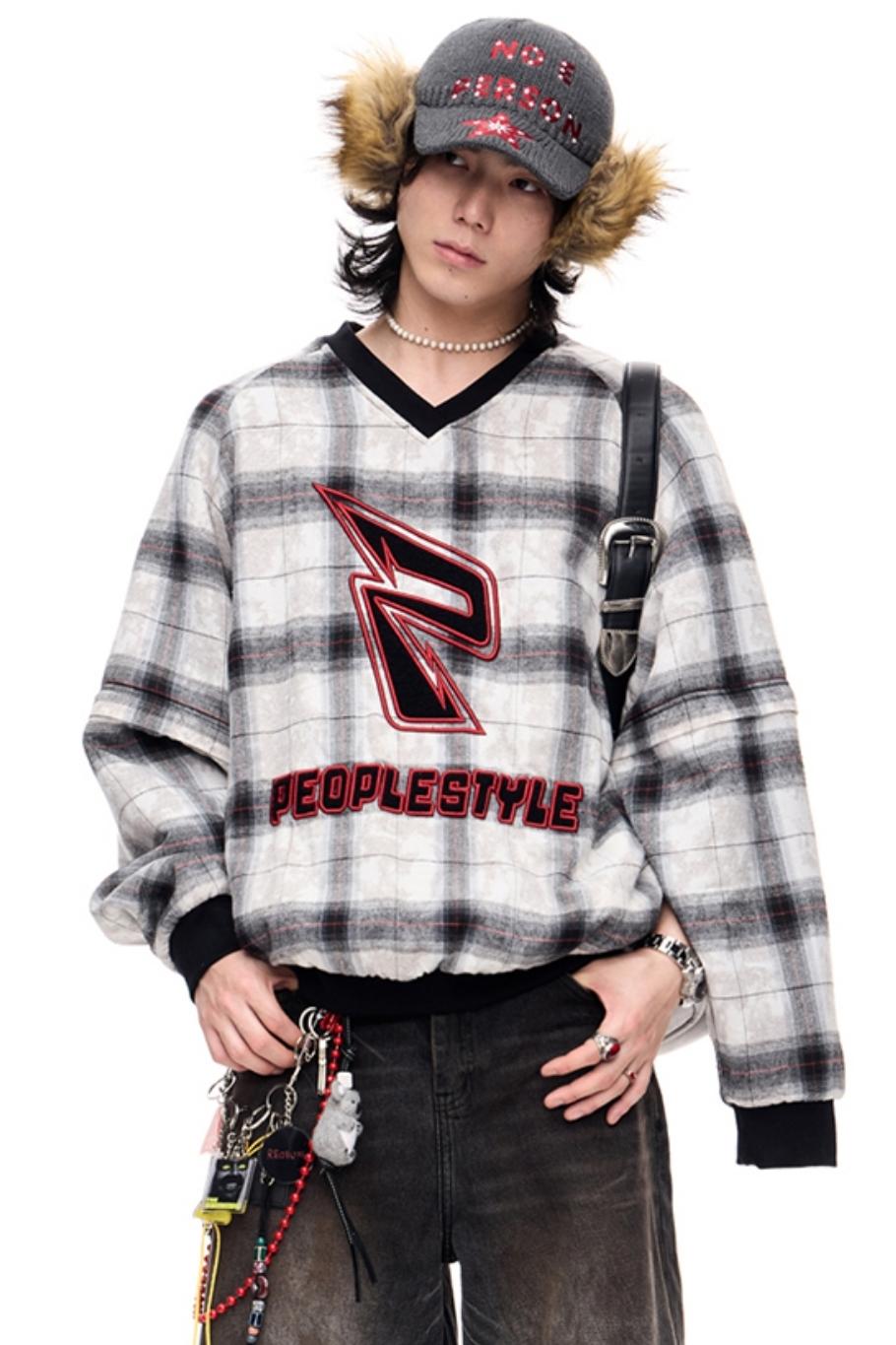 Men's Checked Fleece Detachable Shirt