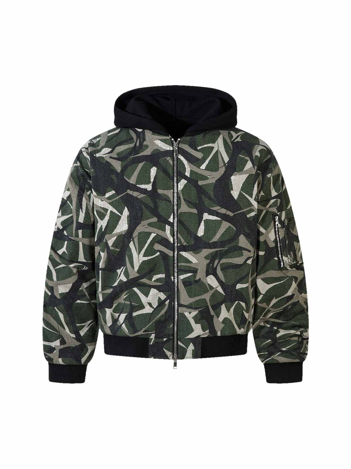 Camo Layered Hoodie Track Set