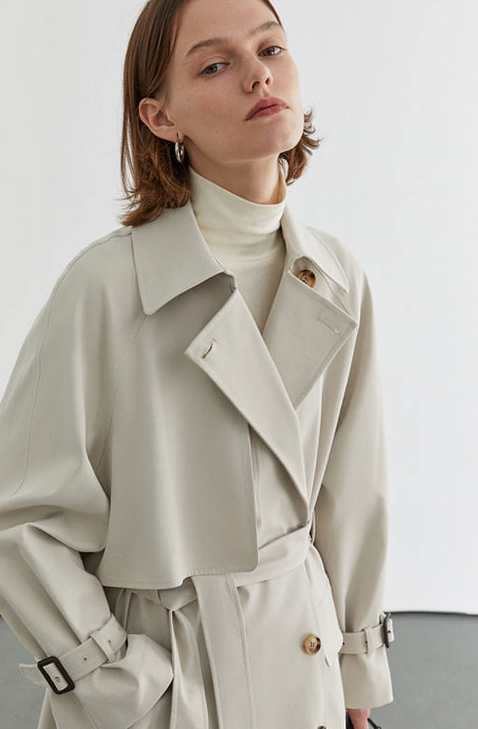 Mid-Length French Style Thin Trench Coat - chiclara