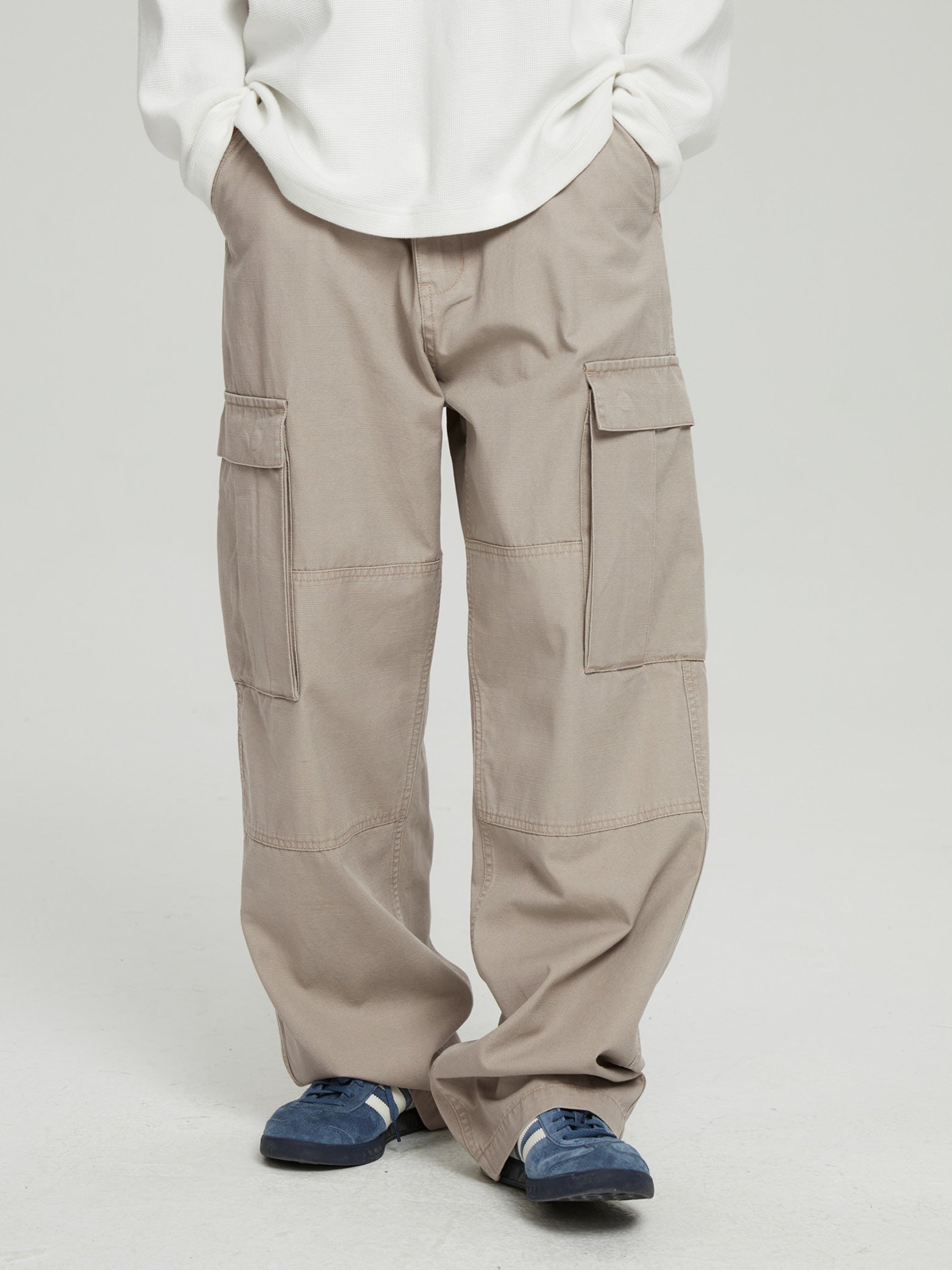 Functional Multiple Pockets Work Pants - chiclara