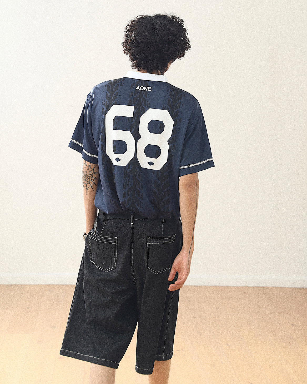 Number 68 Wheel Pattern Jersey Tee