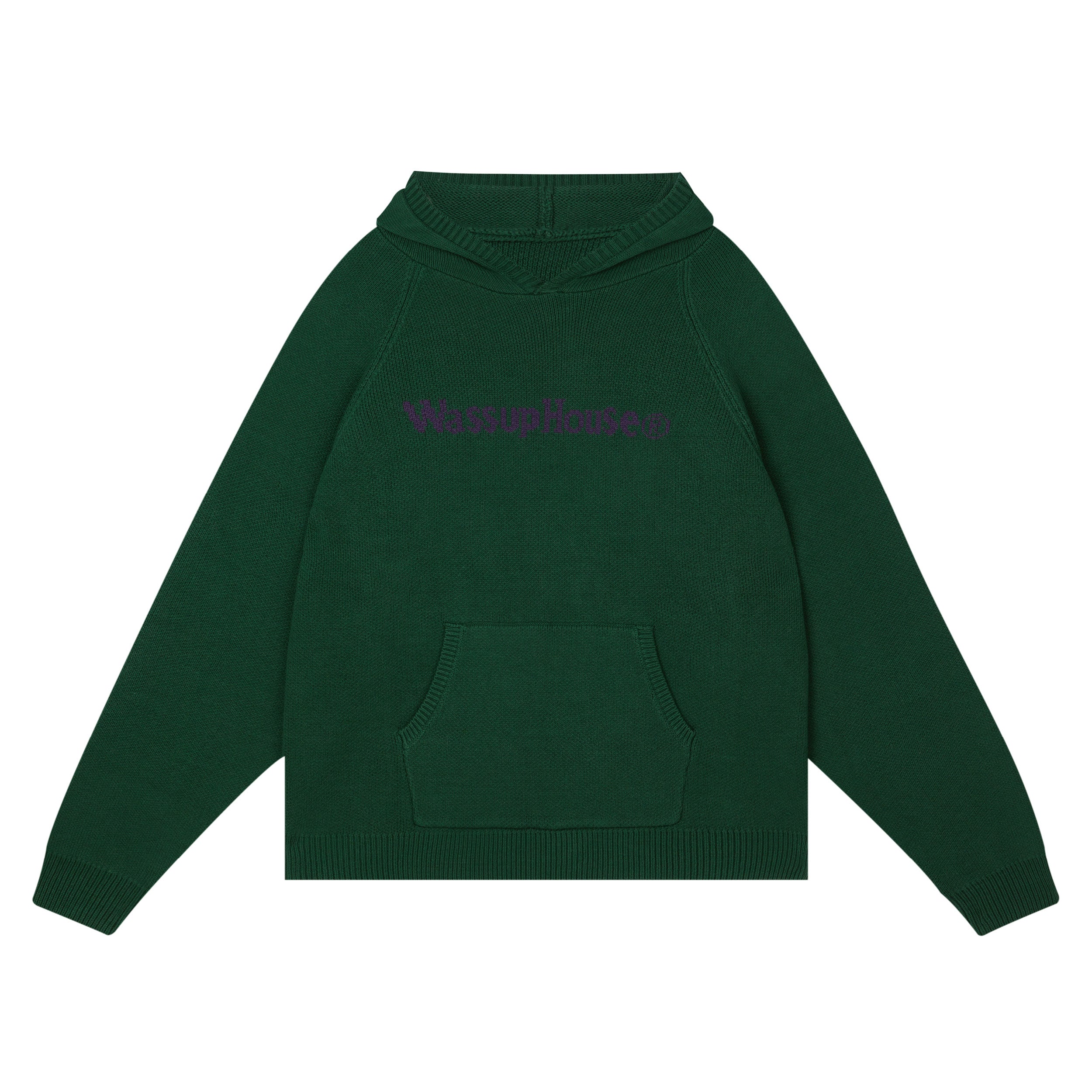 Cozy Basic Logo Knit Hoodie - chiclara