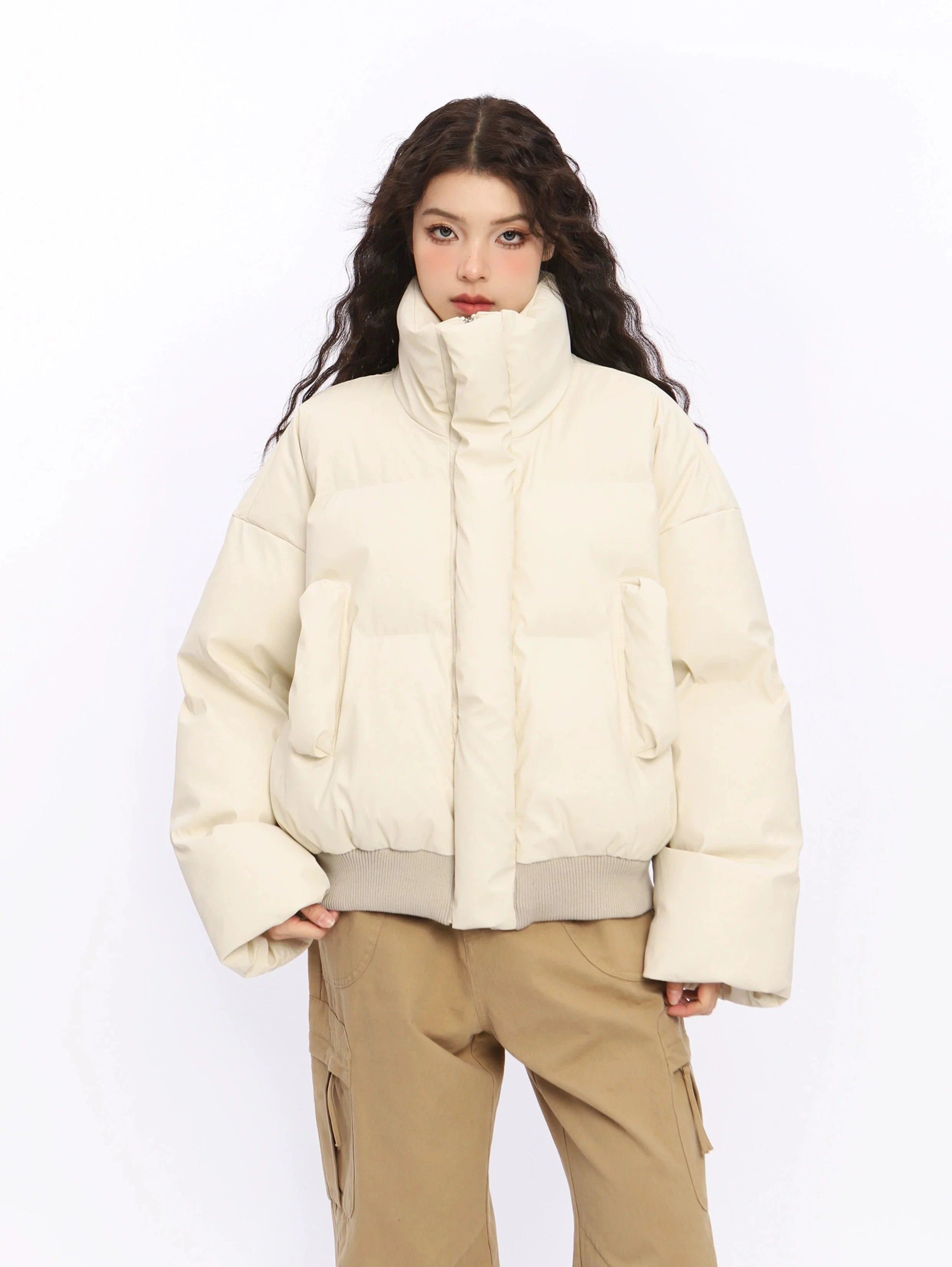 Stand Collar Puffer Jacket