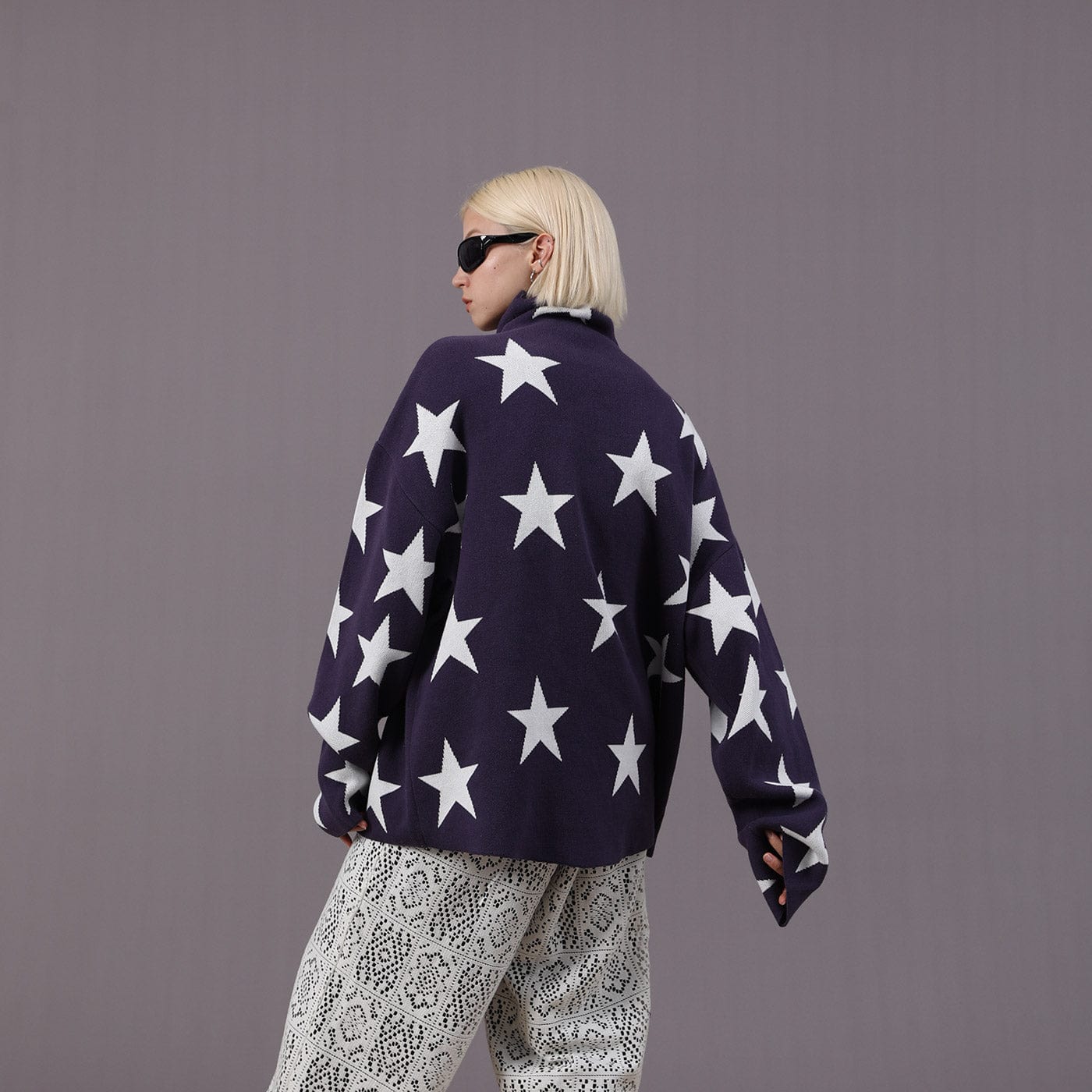 Star Turtleneck Sweater