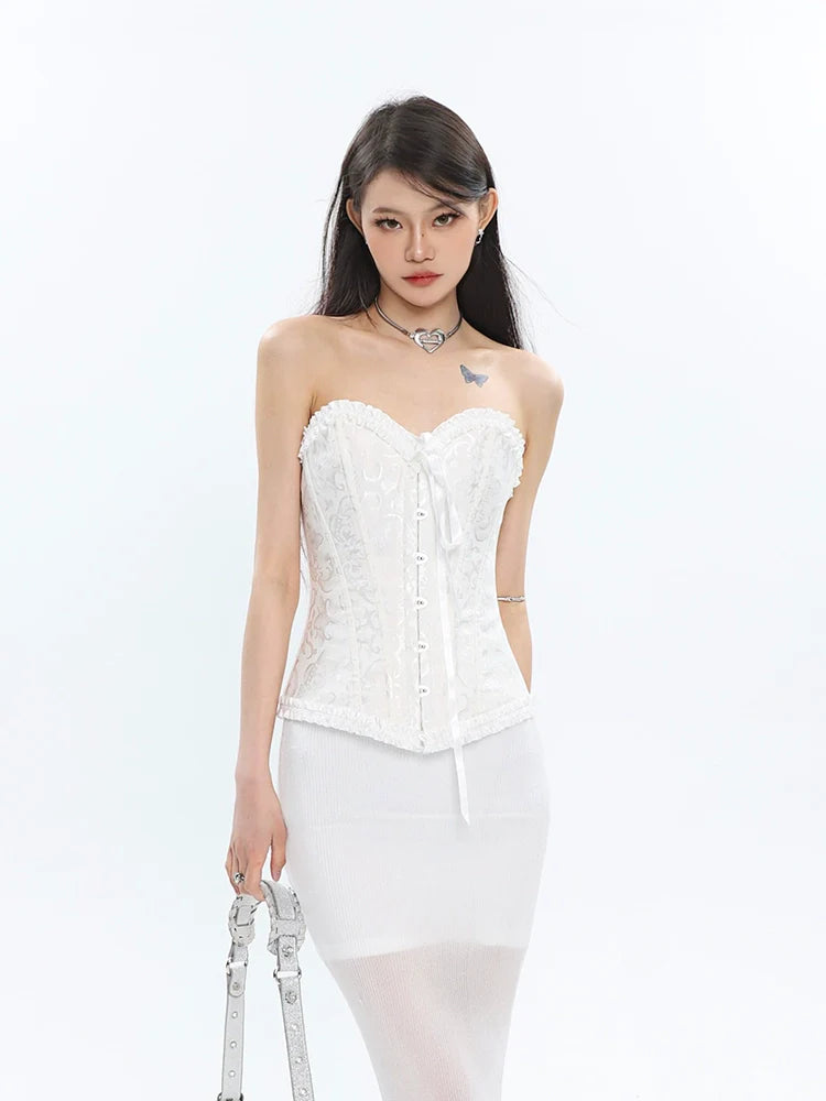 White Lace Corset