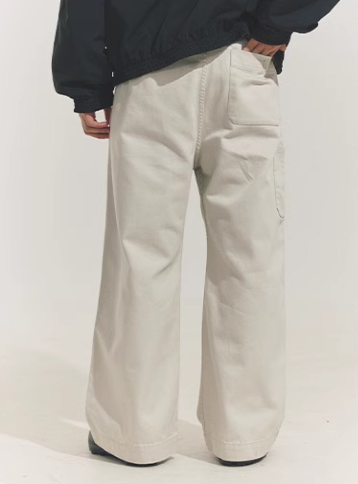 Wide-Leg Casual Straight PantsX