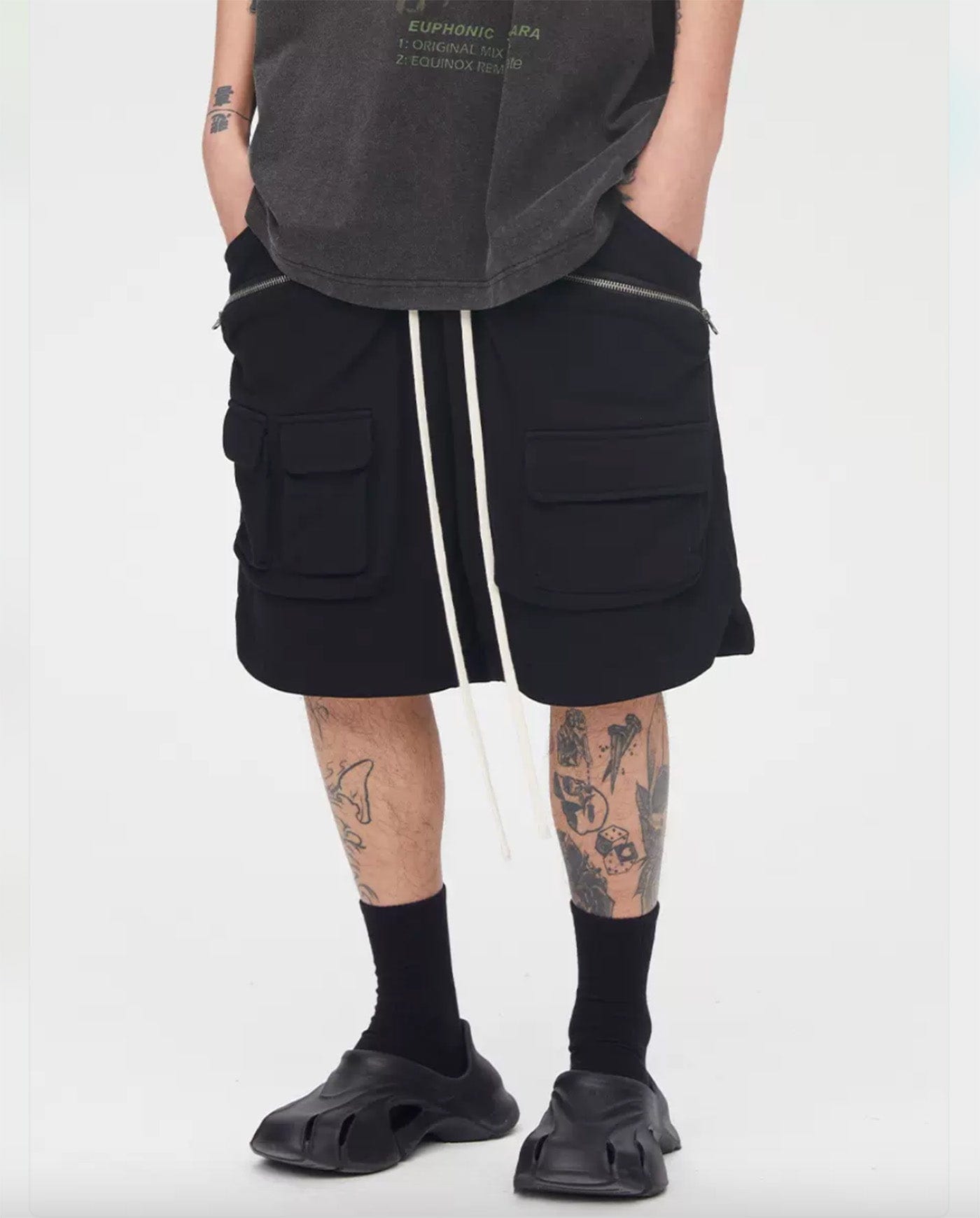 Cargo Shorts with Drawstring Waist