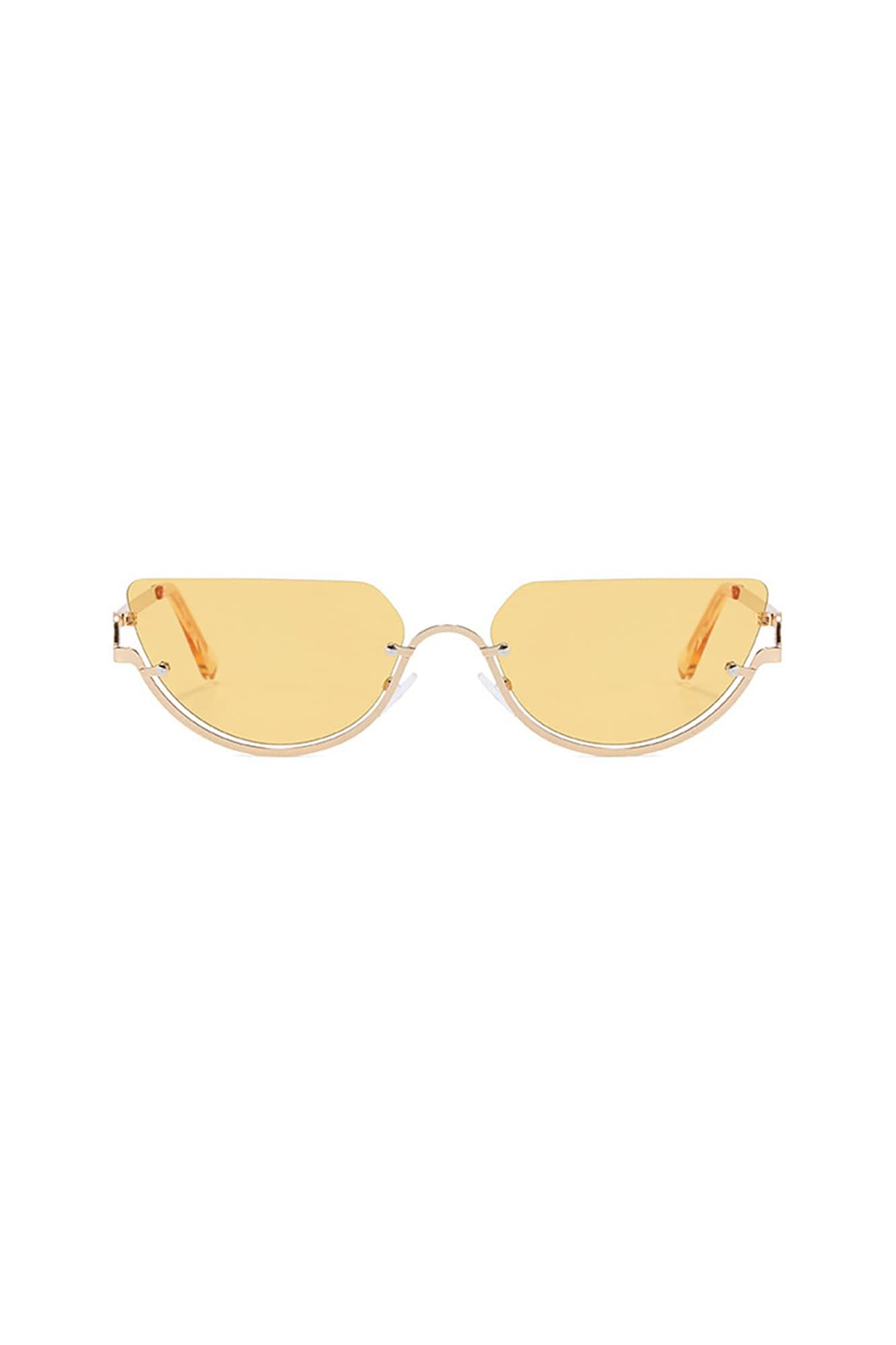 Arched-Bridge Floating Oval Fashion Glasses - view 11