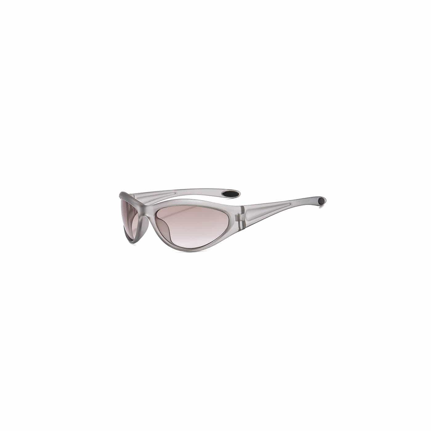 Contrast-Temple Cyclist Wrap Sunglasses - view 4