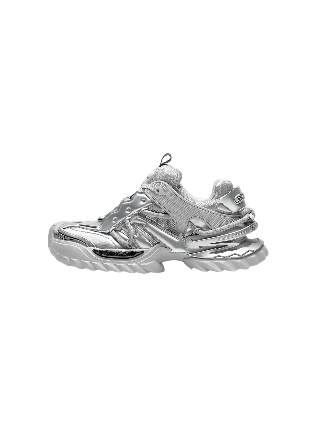 Black Air-Cushion Platform Sneakers