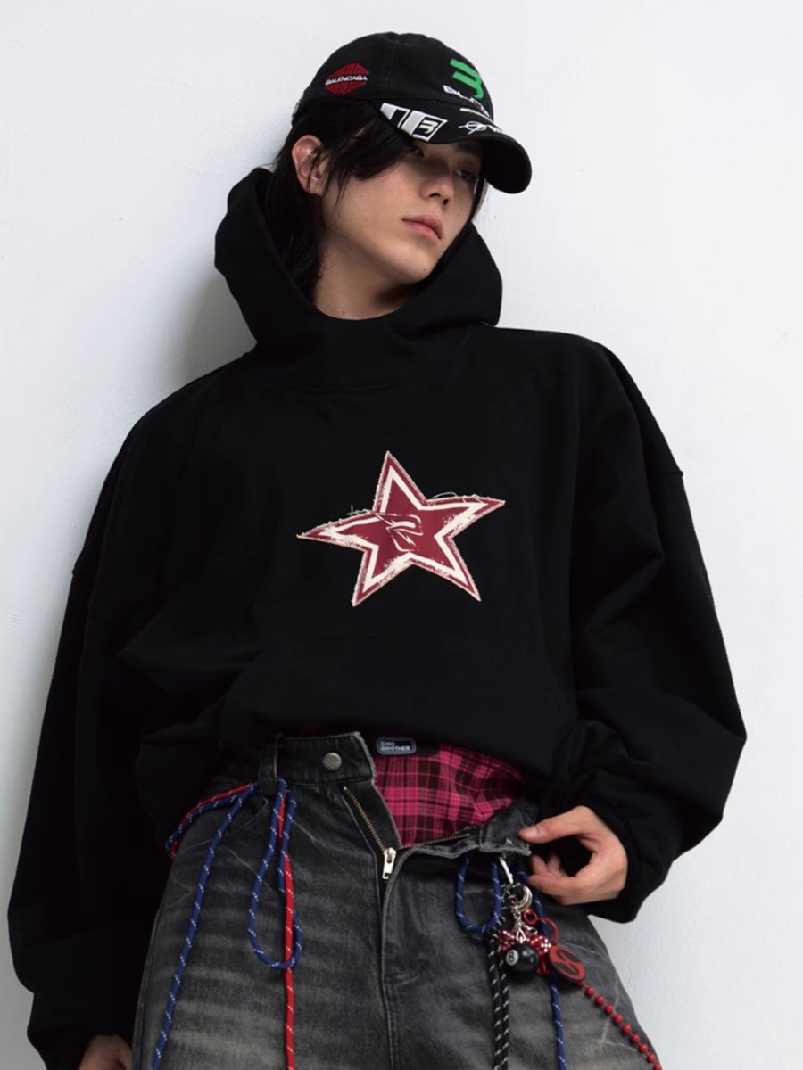 Red Star Logo Hoodie