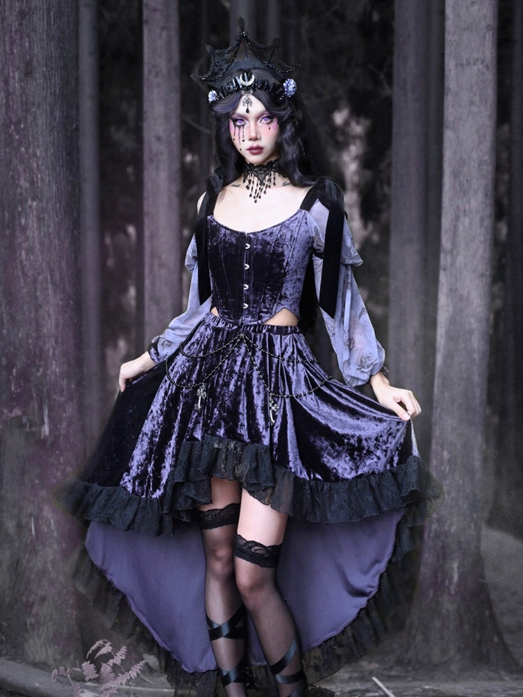 Gothic Layered Lace Skirt