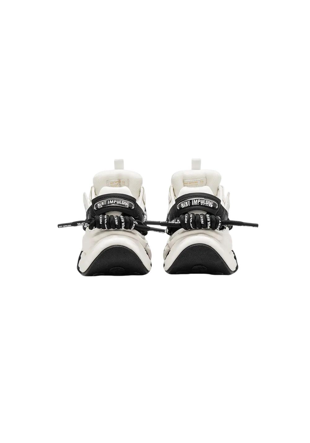 Black Dissolve Panel Platform Sneakers